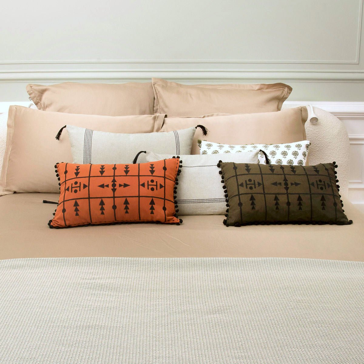 Housse de coussin coton 60x40 HANA