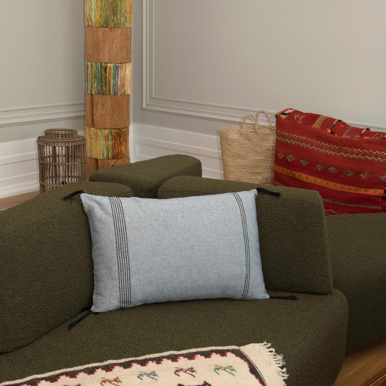 Housse de coussin coton 60x40 HANA