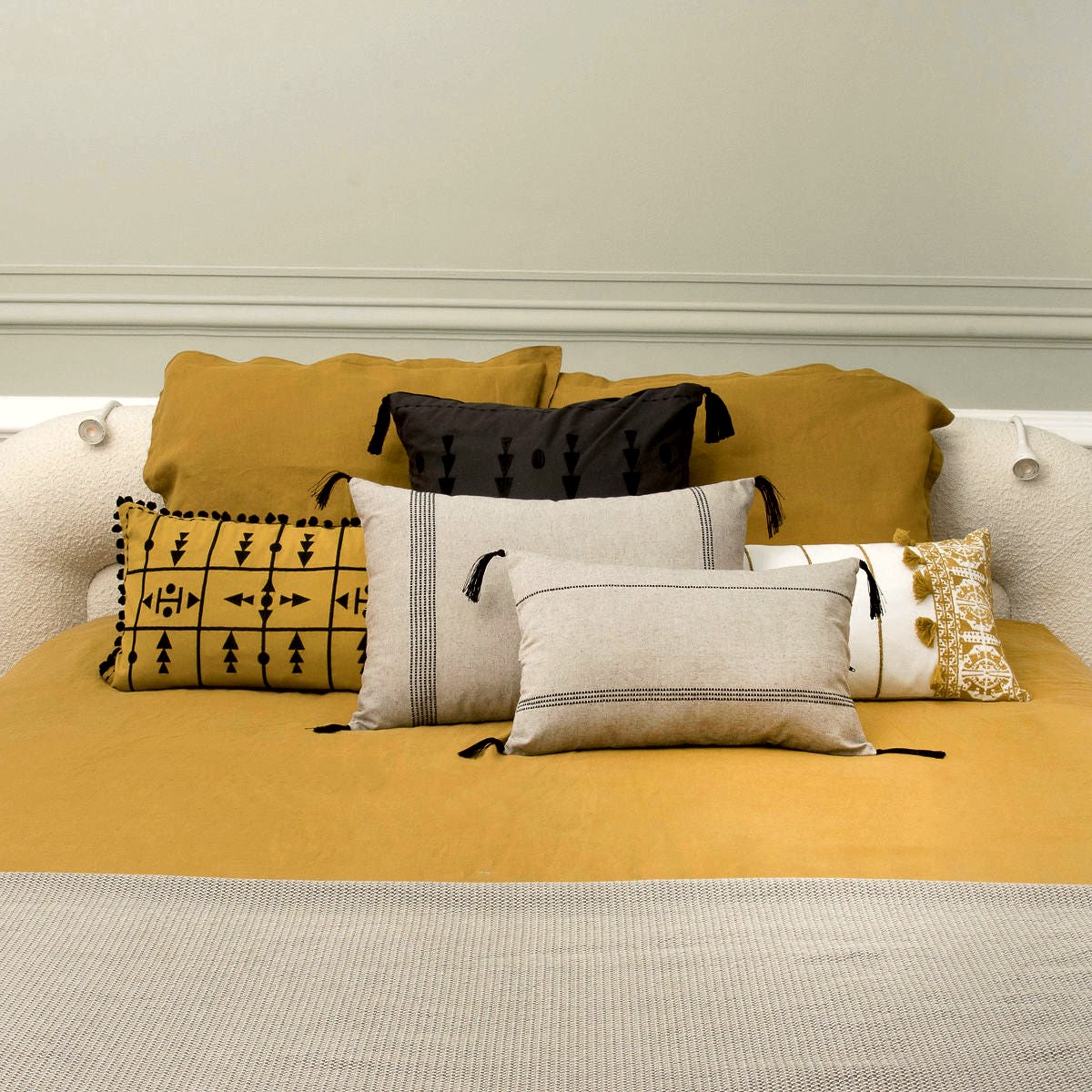 Housse de coussin coton 60x40 HANA