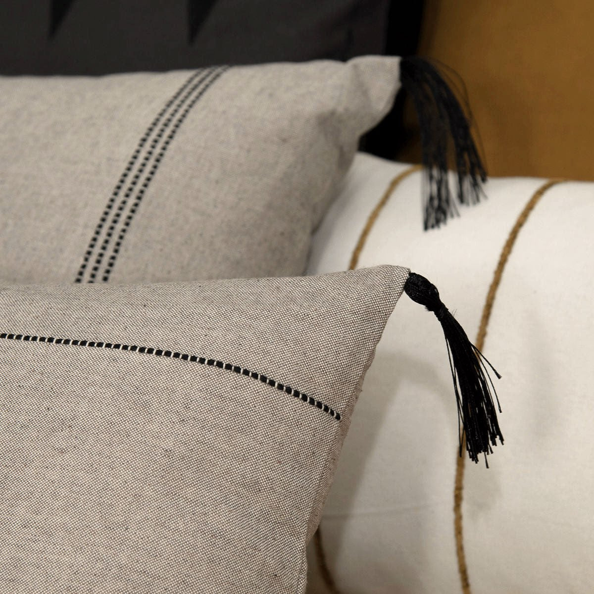 Housse de coussin coton 60x40 HANA