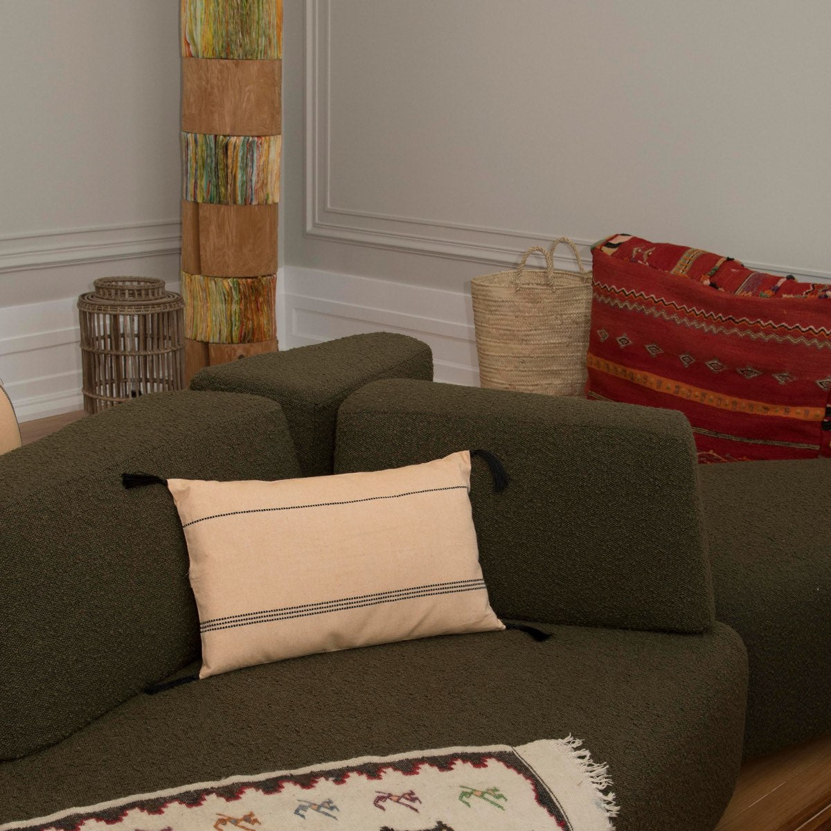 Housse de coussin coton 50x30 HANA