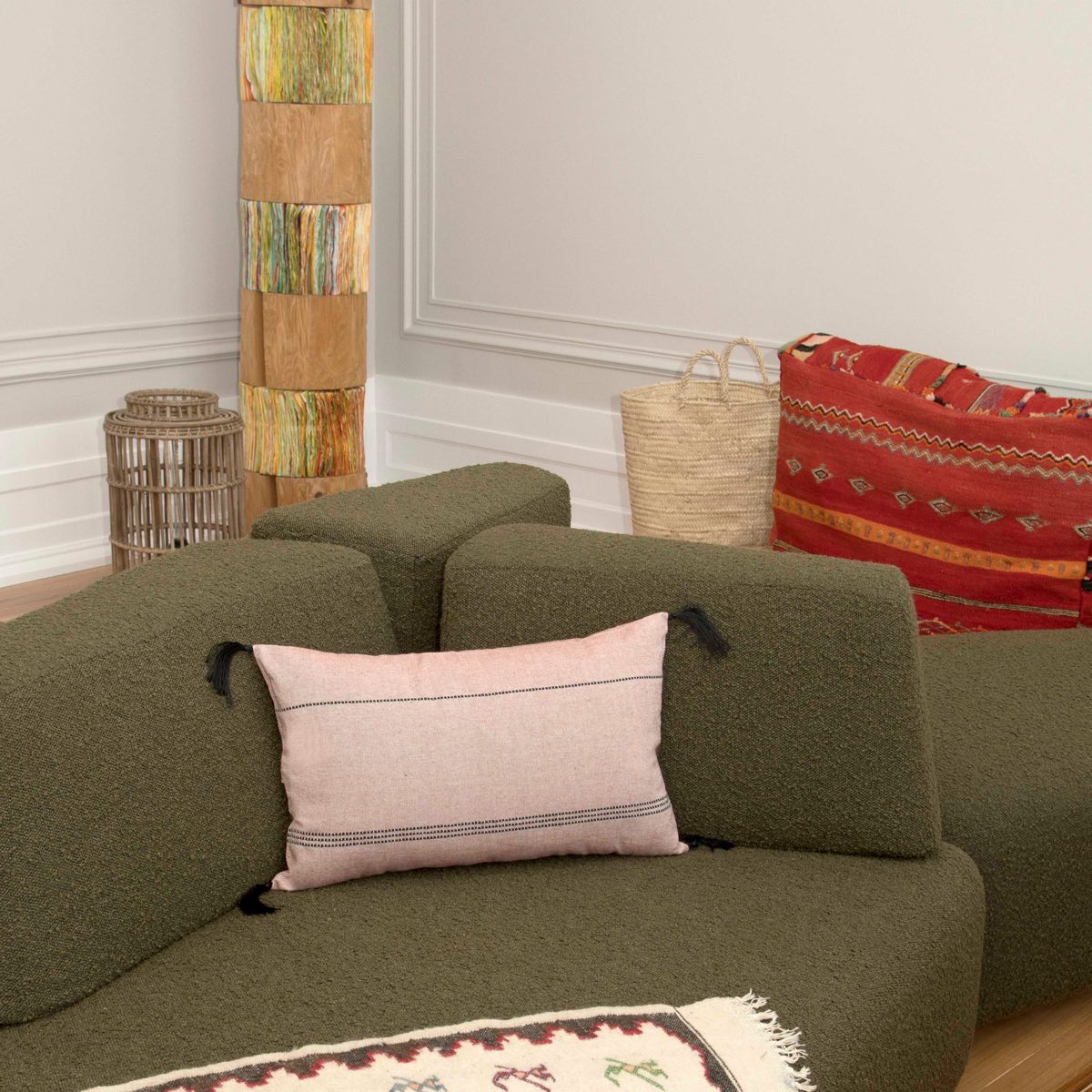 Housse de coussin coton 50x30 HANA