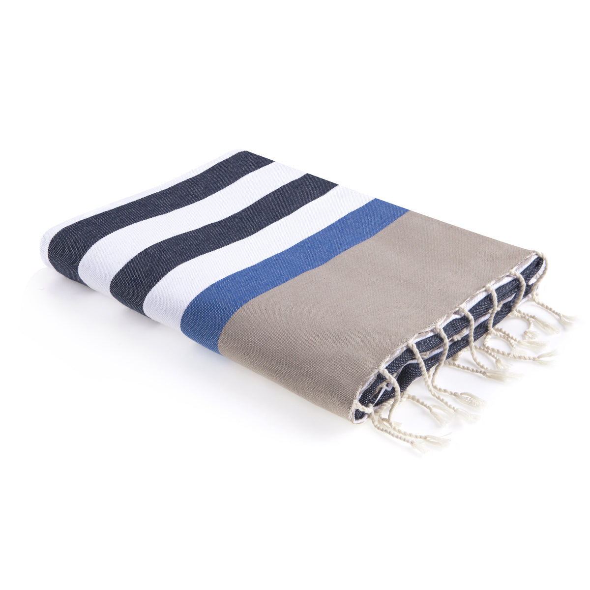 Fouta tricolore coton ARCACHON 100x200 - febronie.com