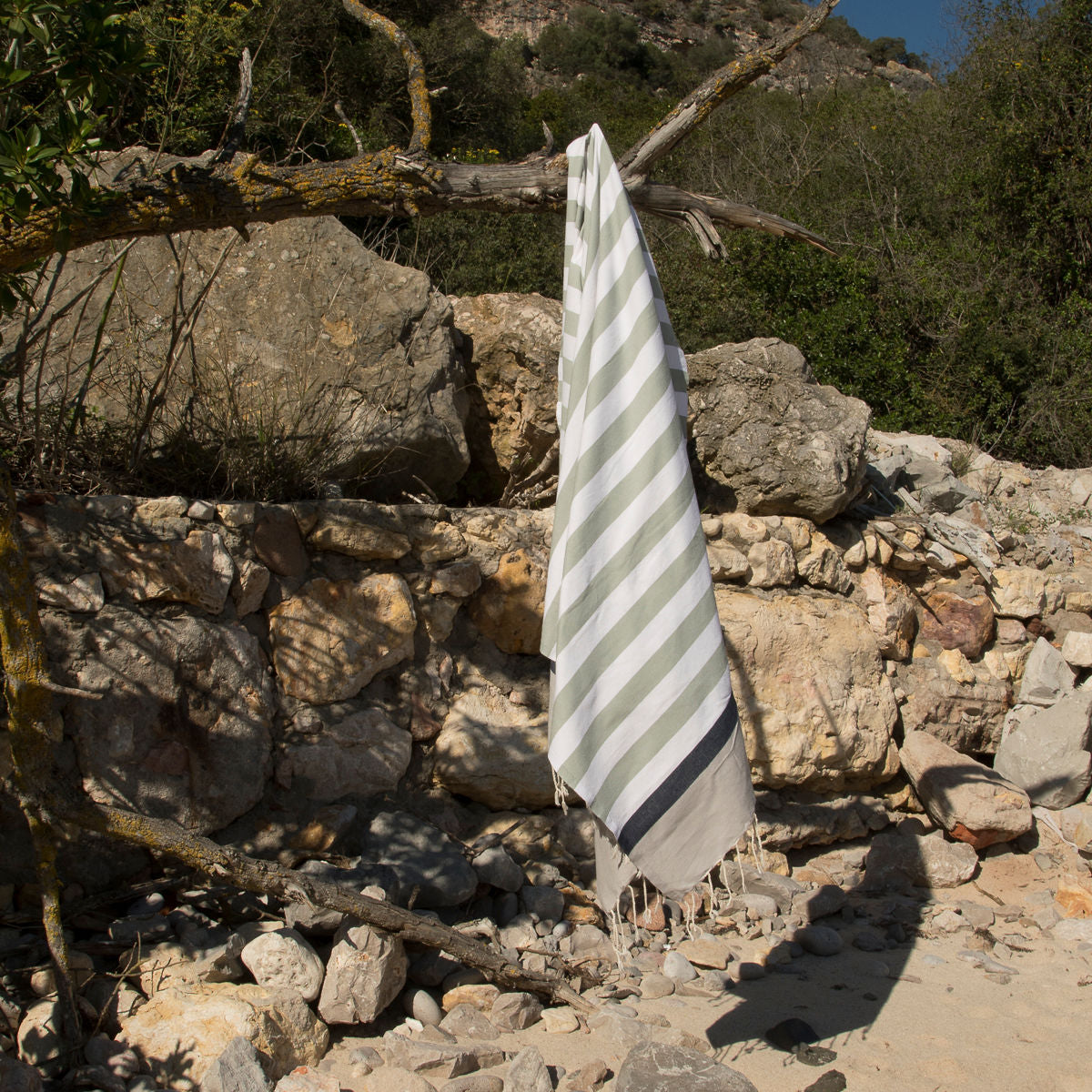 Fouta tricolore coton 100x200 ARCACHON