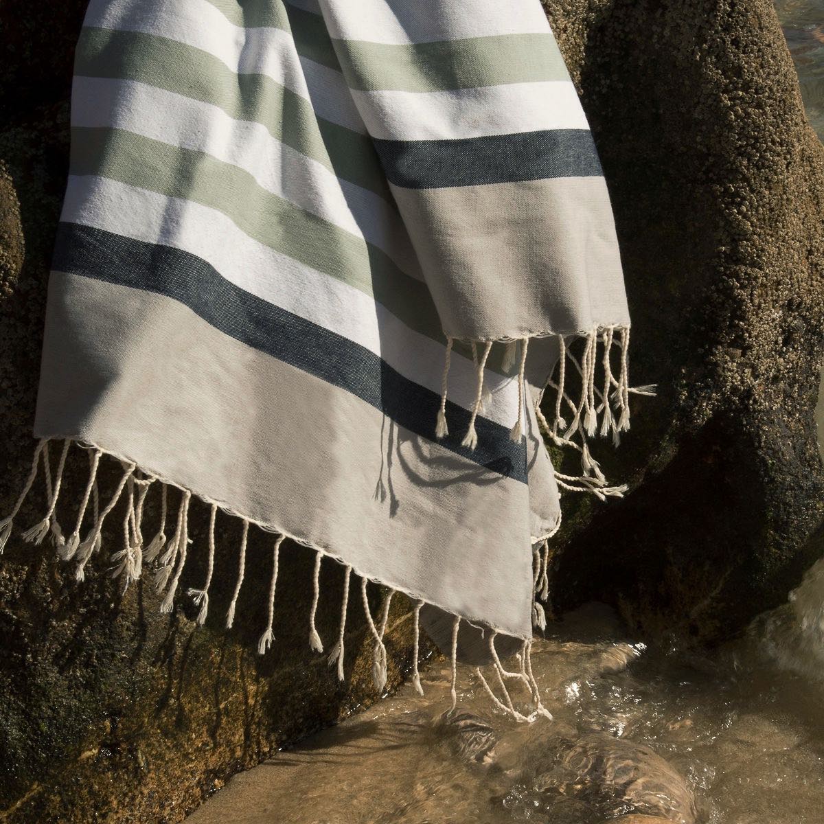 Fouta tricolore coton 100x200 ARCACHON