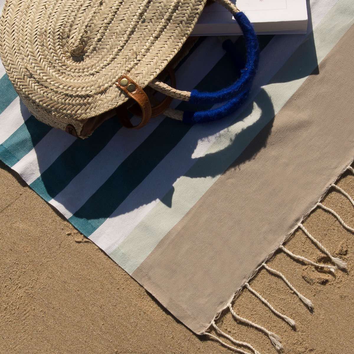 Fouta tricolore coton 100x200 ARCACHON