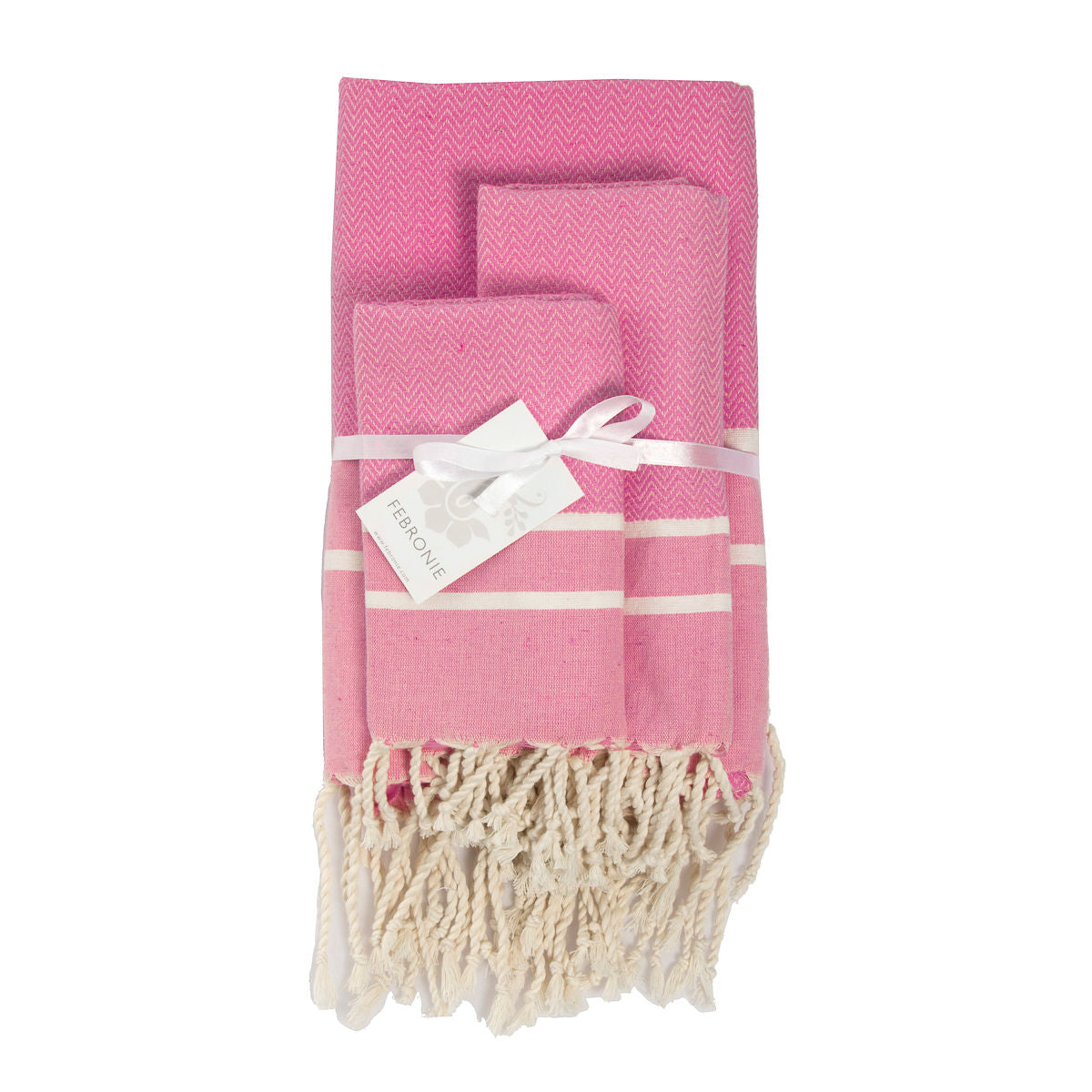 Foutas de bain coton (x3) STOCKHOLM 100x200 + 50x80 (x2) - febronie.com