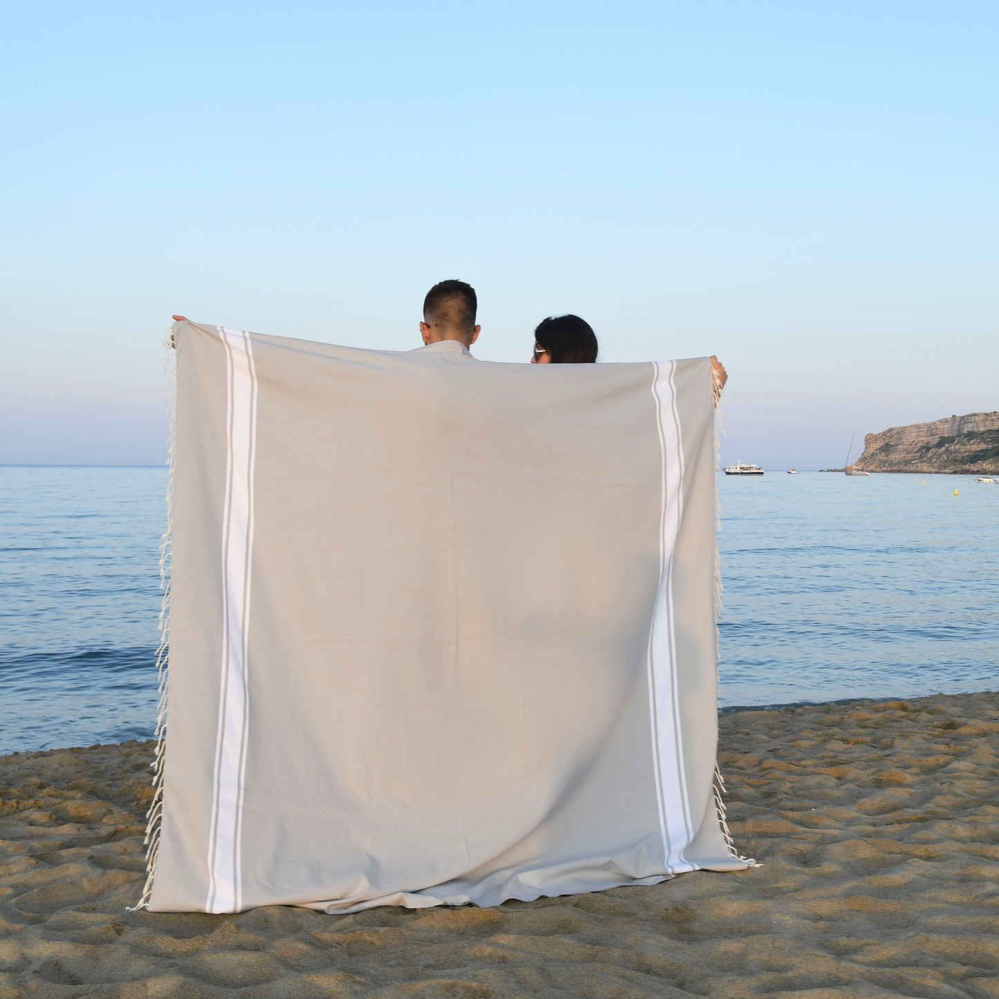 Lot de 2 foutas XXL coton 200x200 MALIBU