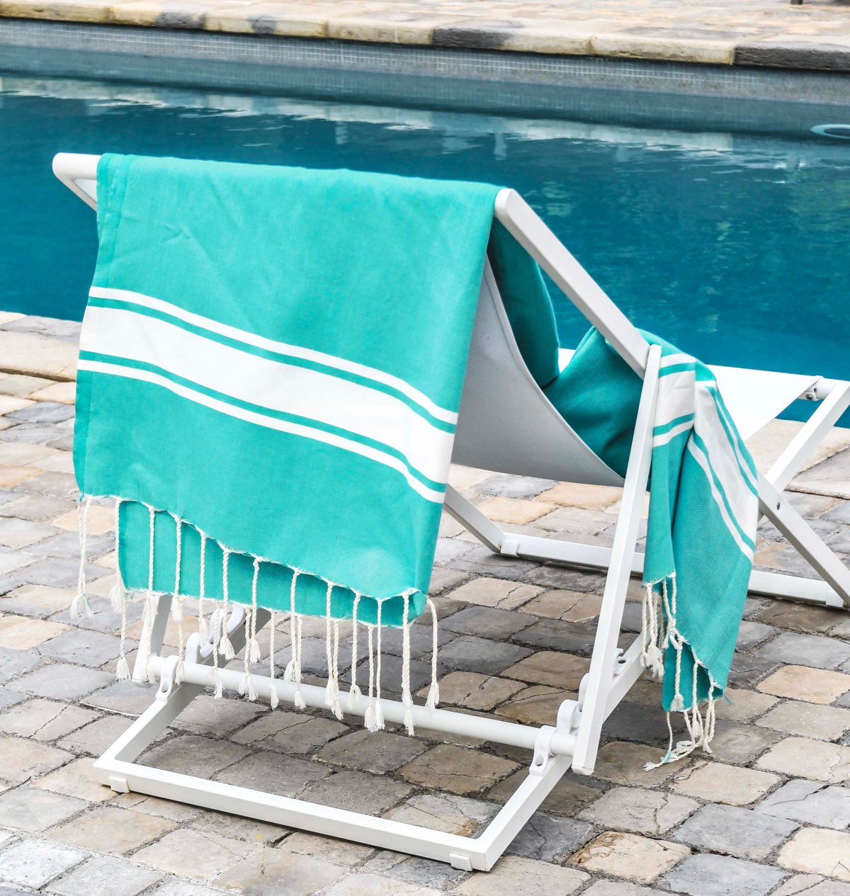 Lot de 2 foutas coton 100x200 MALIBU