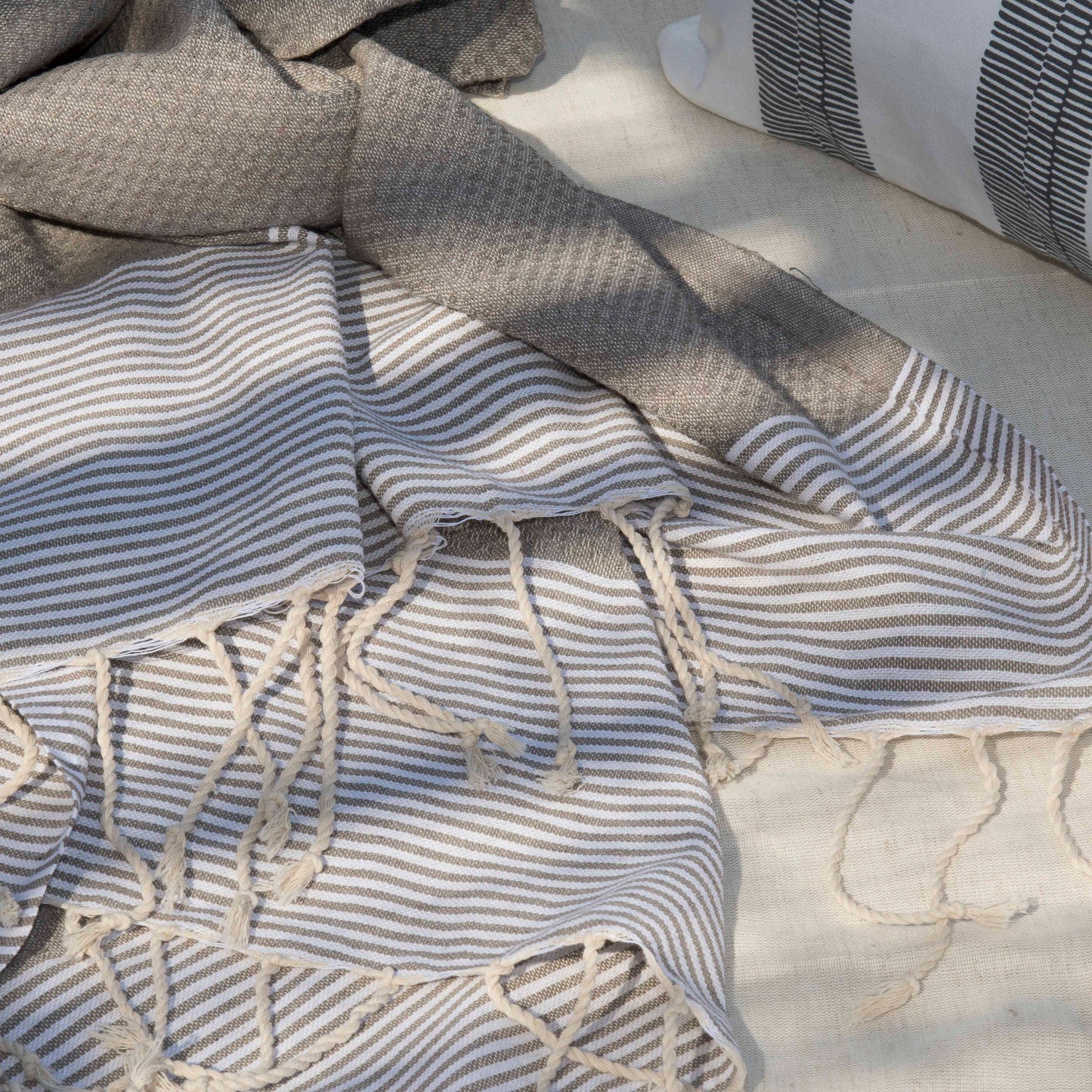Fouta nid d'abeille coton 100x200 IBIZA