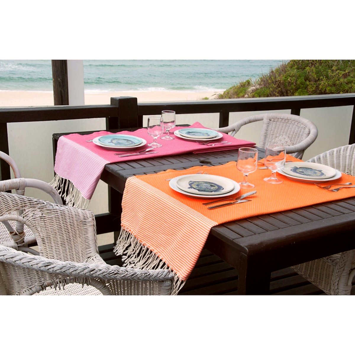 Fouta nid d'abeille coton 100x200 IBIZA