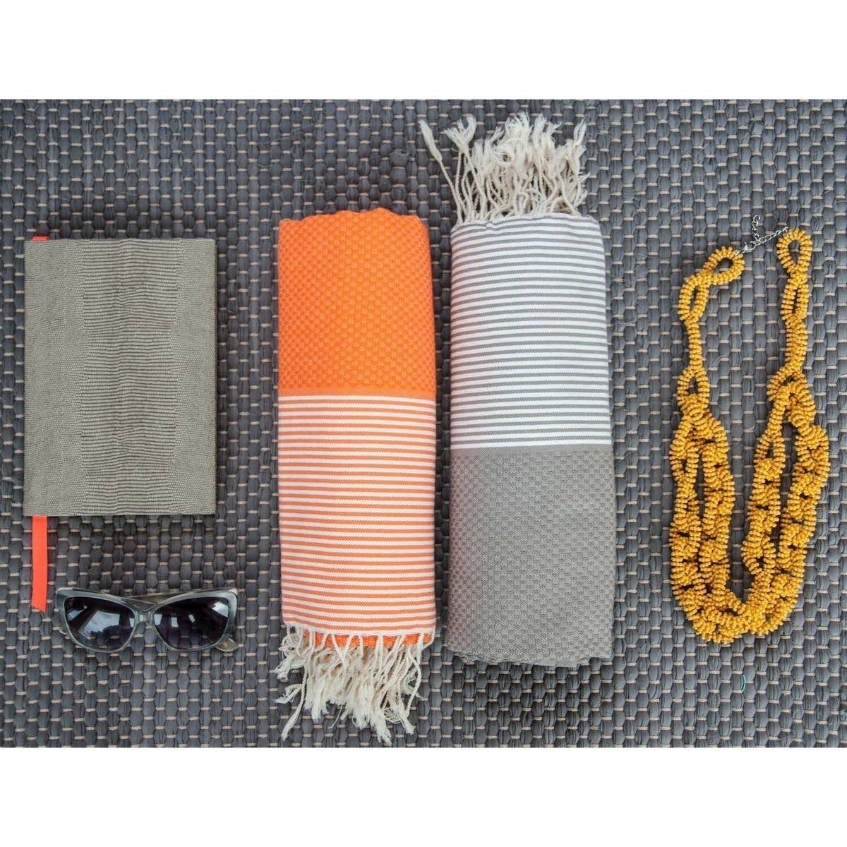 Fouta nid d'abeille coton 100x200 IBIZA