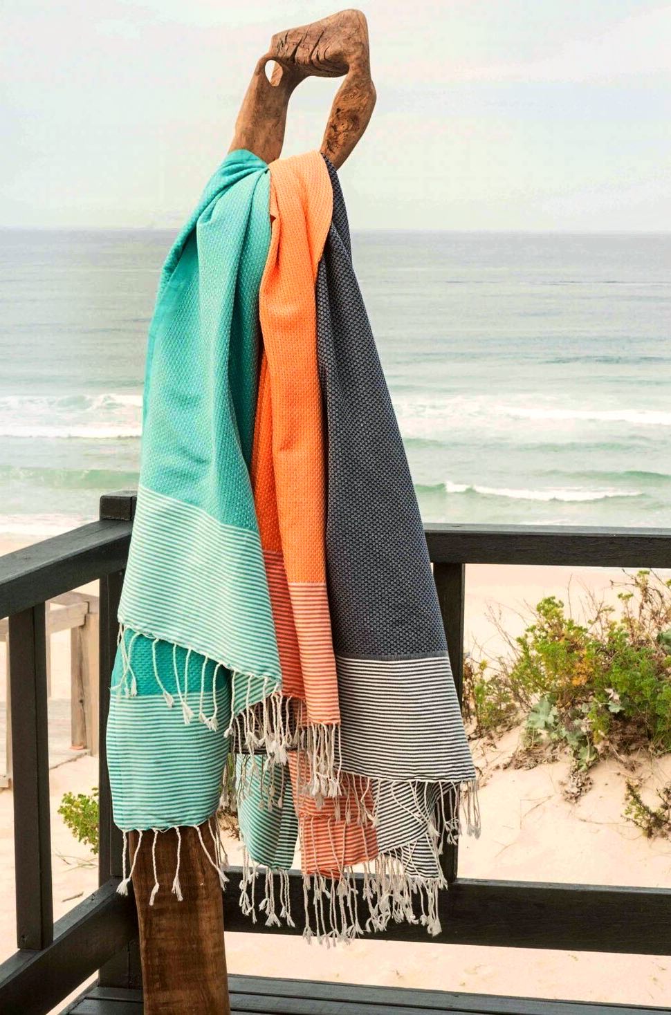 Fouta nid d'abeille coton 100x200 IBIZA