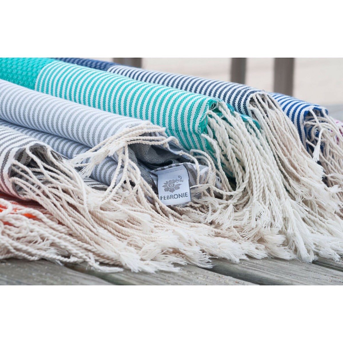 Fouta nid d'abeille coton 100x200 IBIZA