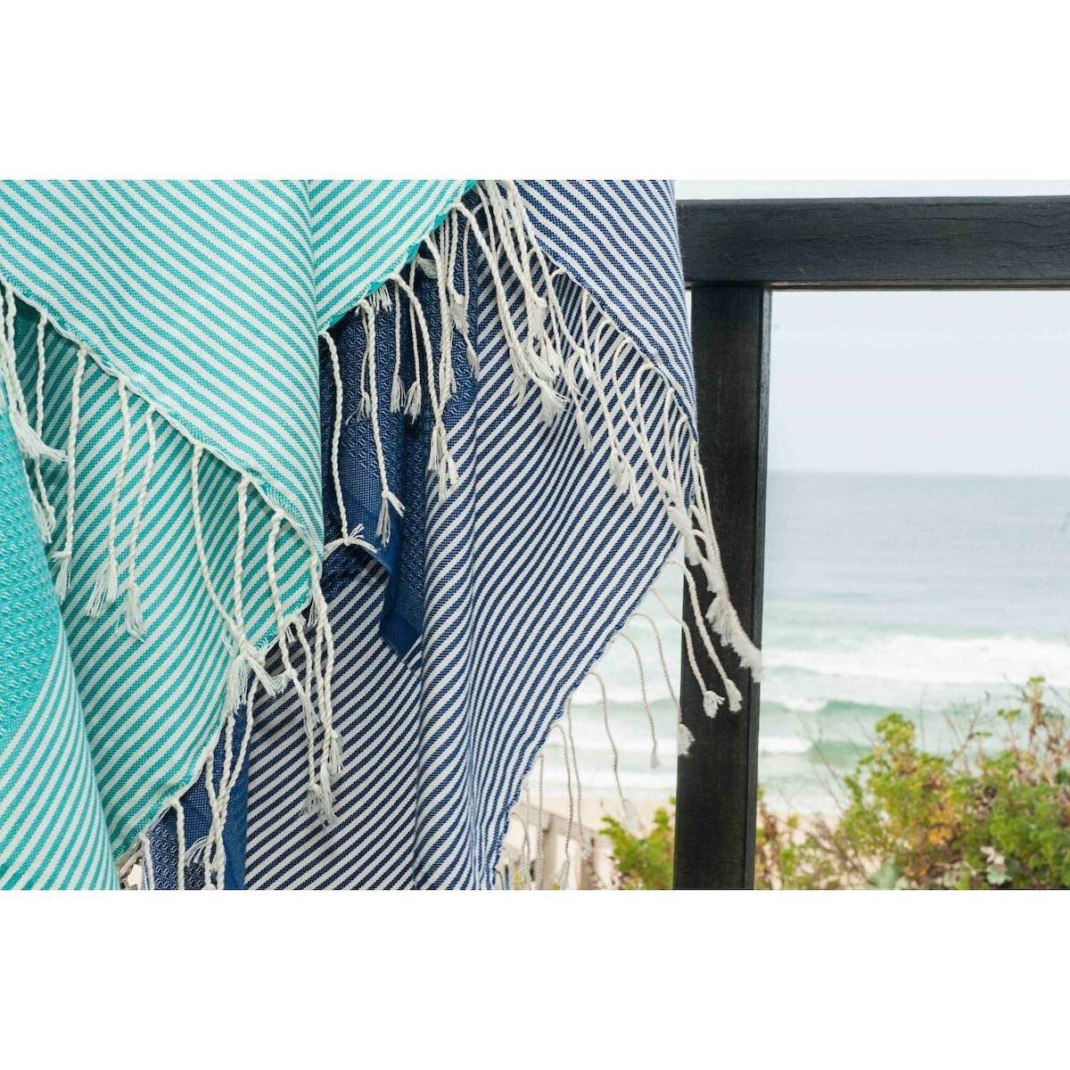 Fouta nid d'abeille coton 100x200 IBIZA