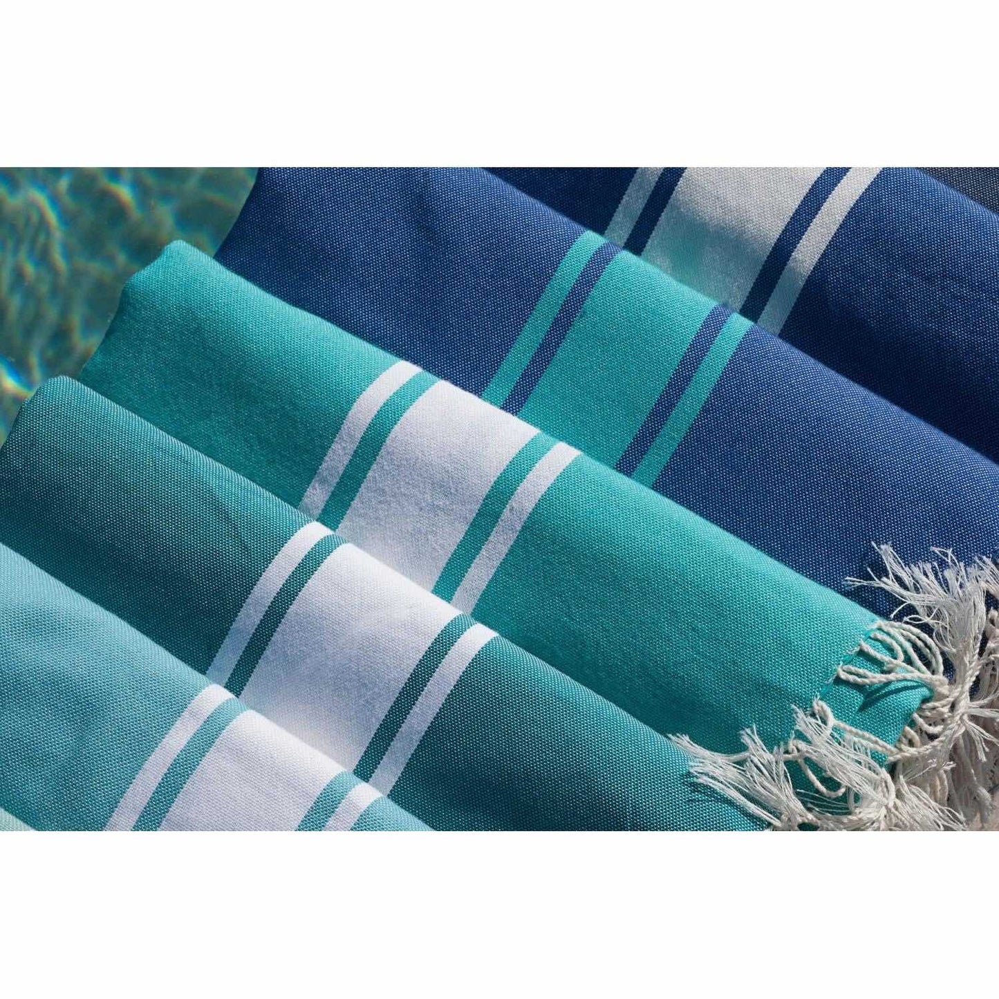 Fouta bicolore coton 100x200 ST TROPEZ