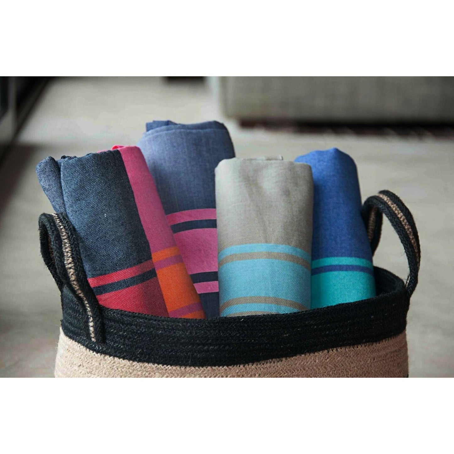 Fouta bicolore coton 100x200 ST TROPEZ