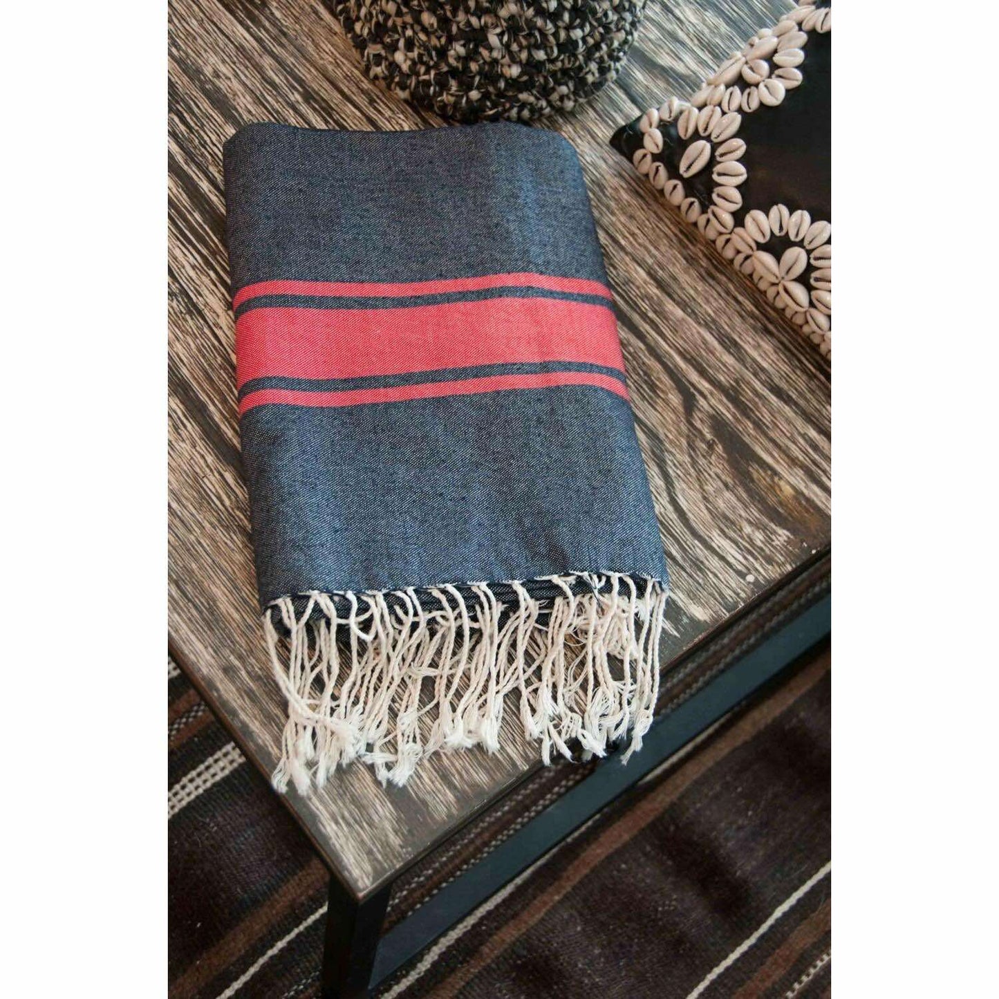 Fouta bicolore coton 100x200 ST TROPEZ