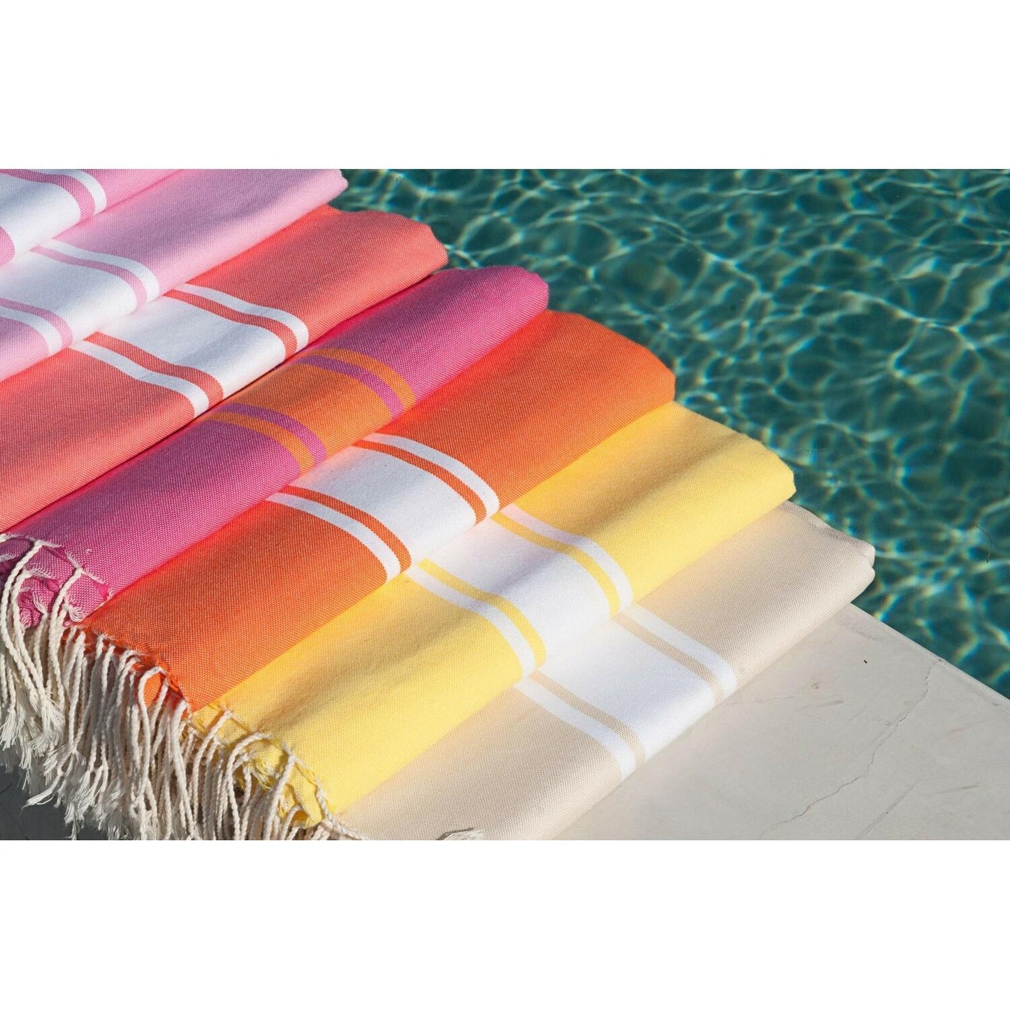 Fouta bicolore coton 100x200 ST TROPEZ
