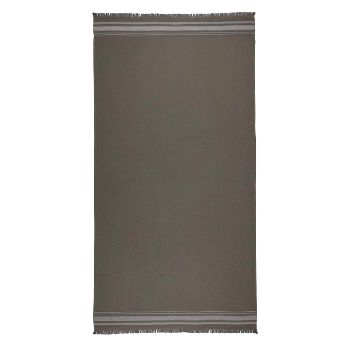 Fouta éponge coton vert lichen 100x180 FARO