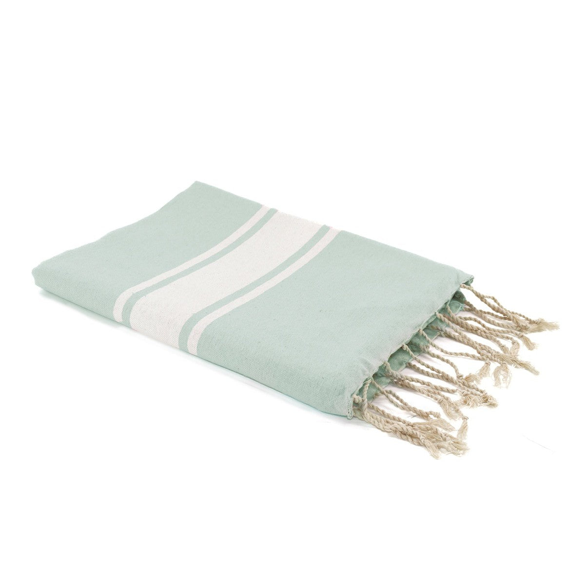 Fouta bande blanche coton ST TROPEZ 100x200 - febronie.com