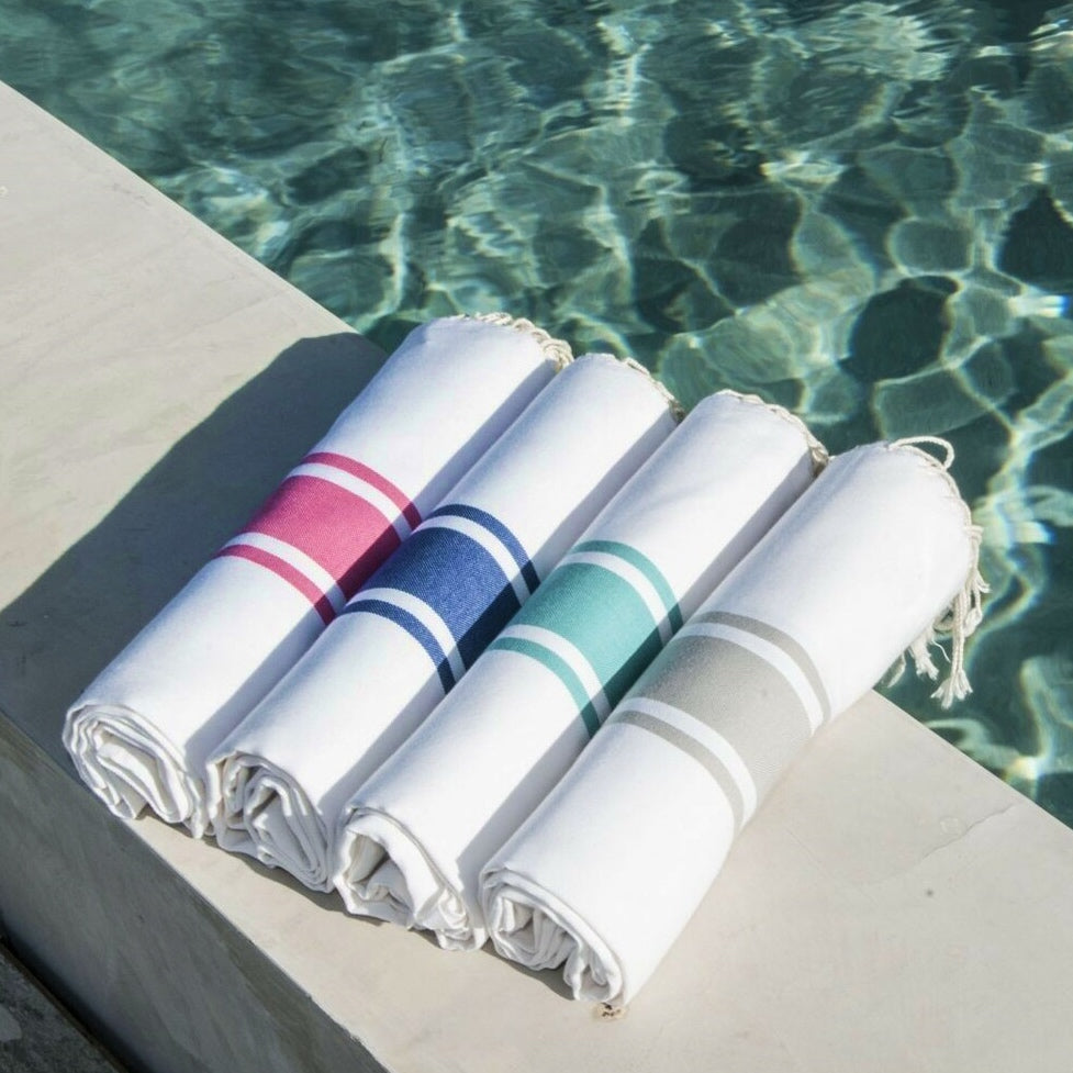 Fouta blanche coton 100x200 ST TROPEZ