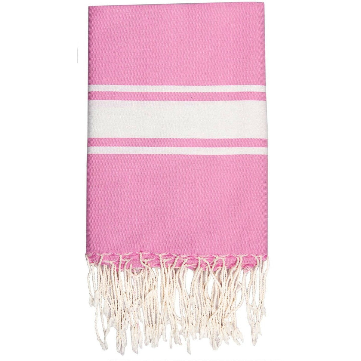 Fouta bande blanche coton ST TROPEZ 100x200 - febronie.com