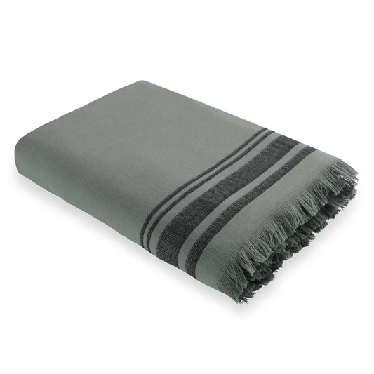 Fouta éponge XXL coton vert céladon 200x180 FARO - febronie.com