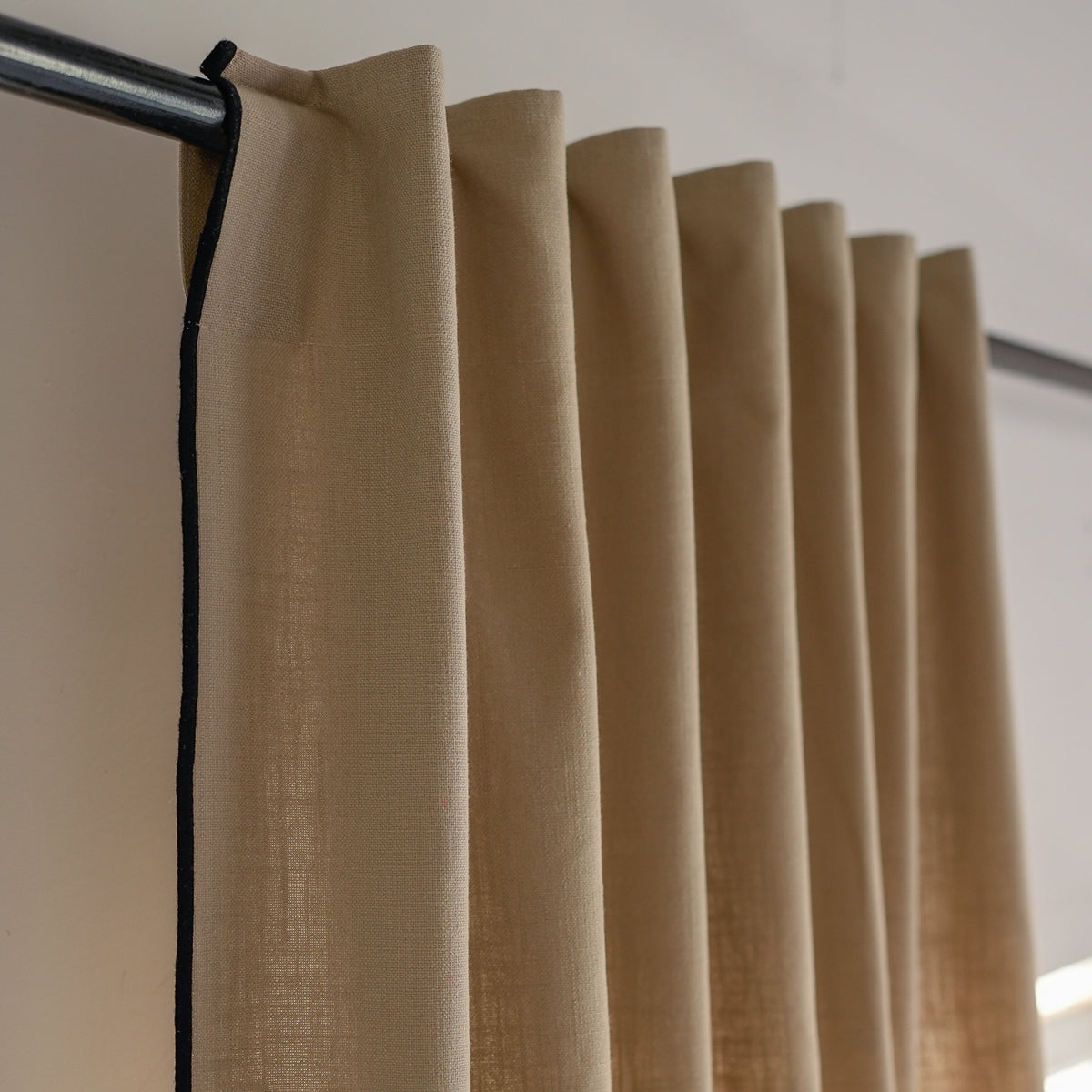 Tab top curtain in washed linen ERNEST 140x290