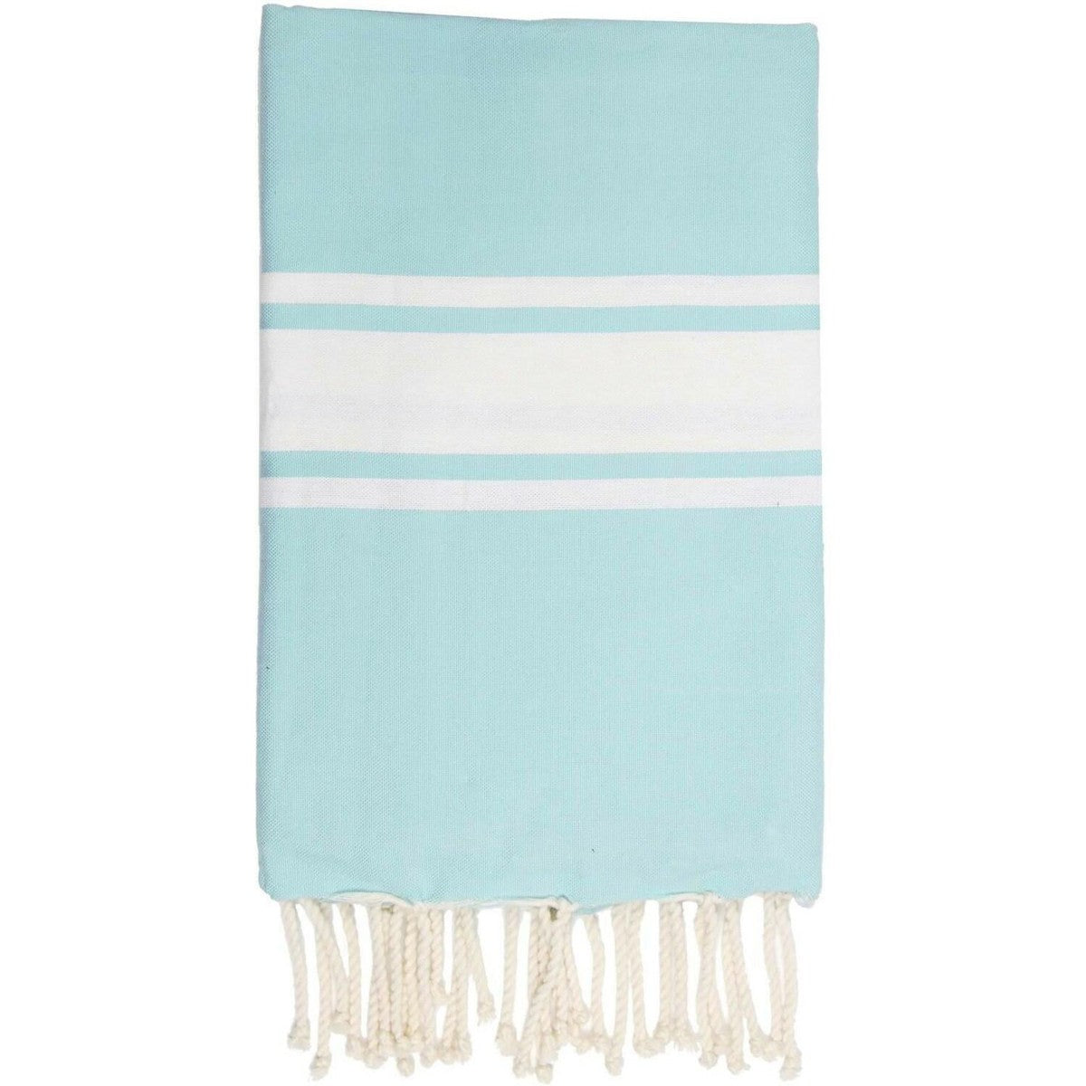 Fouta bande blanche coton ST TROPEZ 100x200