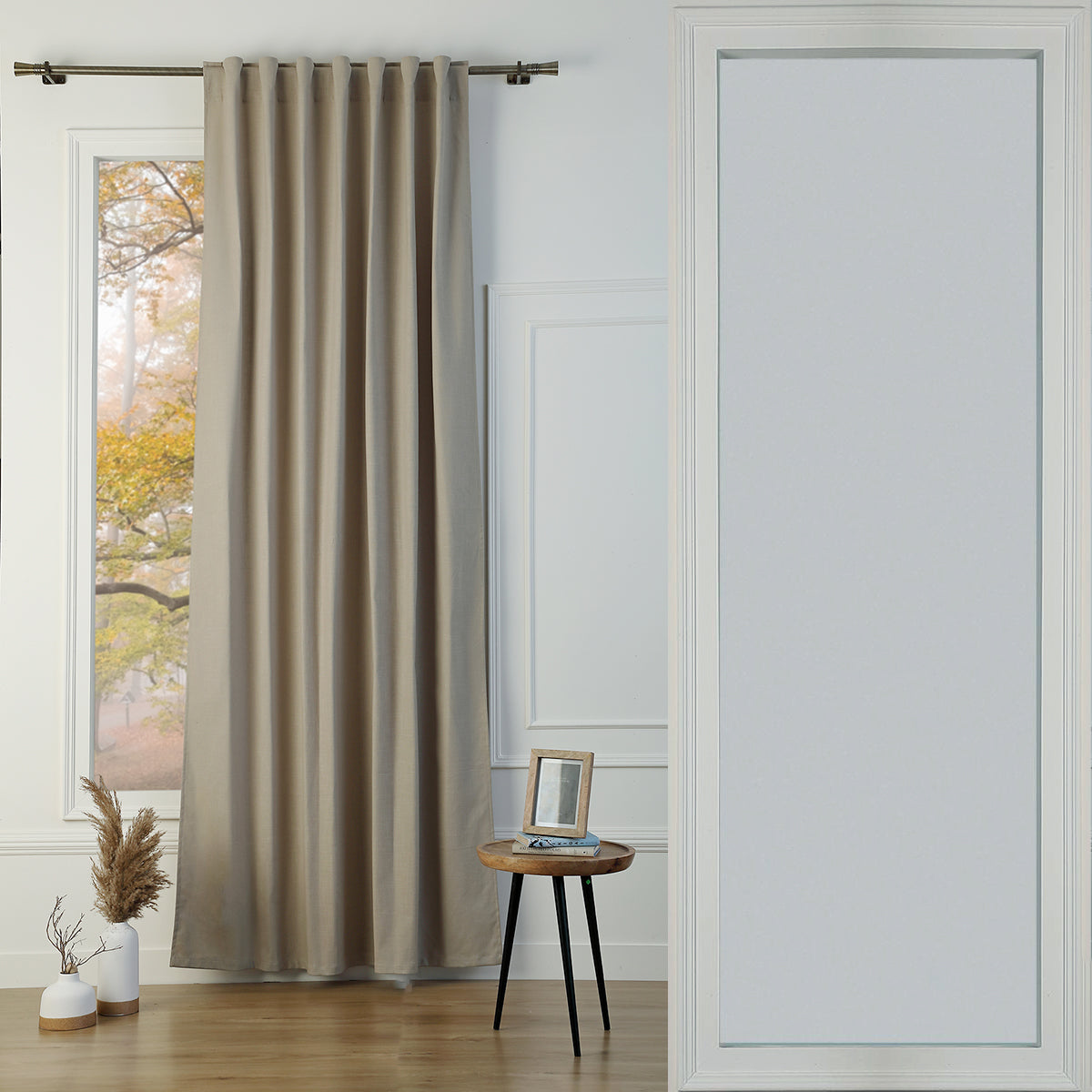 Rideau à passant toile de coton 140x260 LOUIS