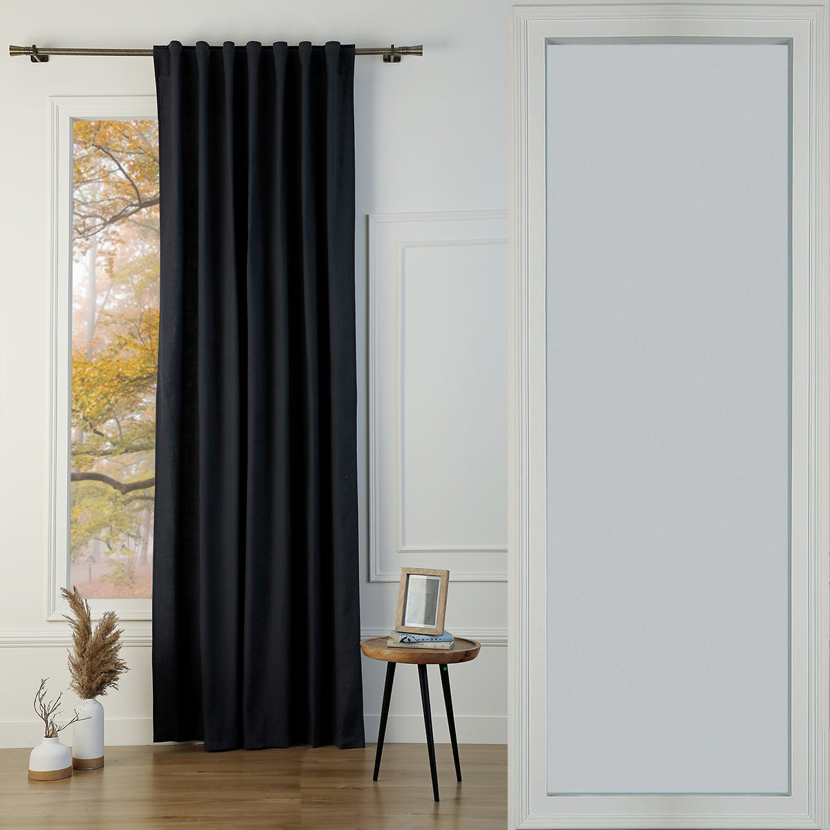Rideau à passant toile de coton 140x260 LOUIS