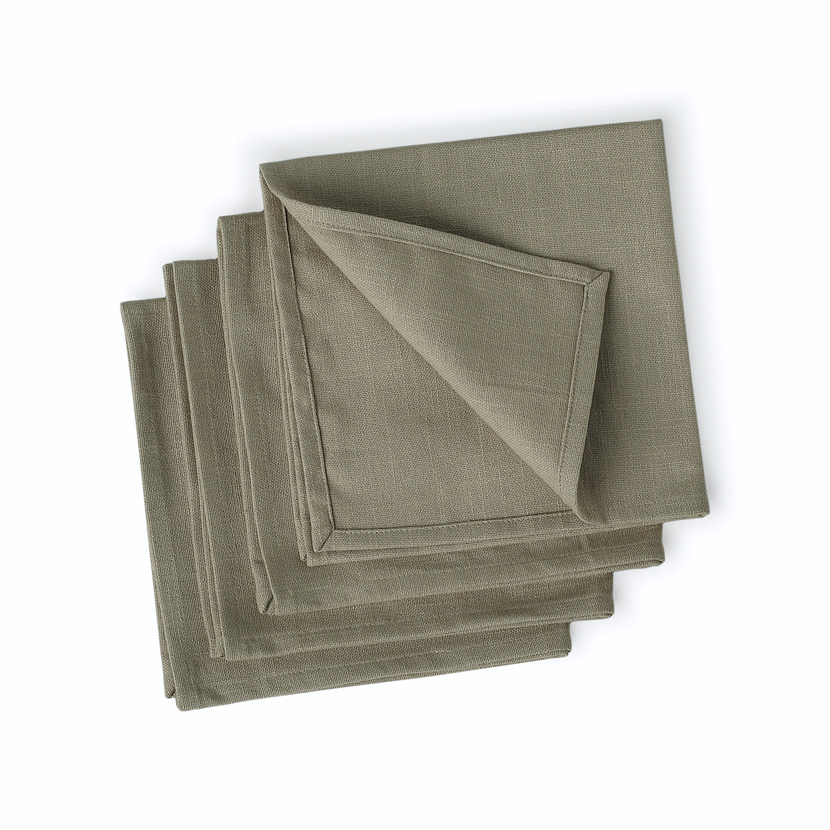 Table napkins (x4) in cotton canvas 45x45 LOUIS