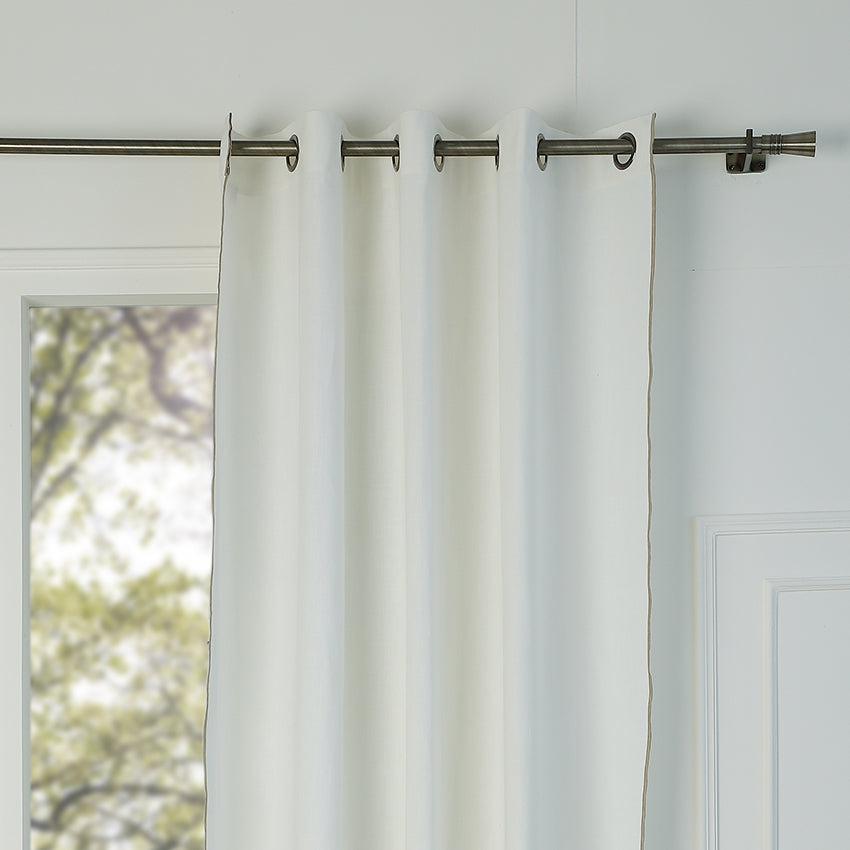 Eyelet curtain with cotton canvas 140x260 JULES