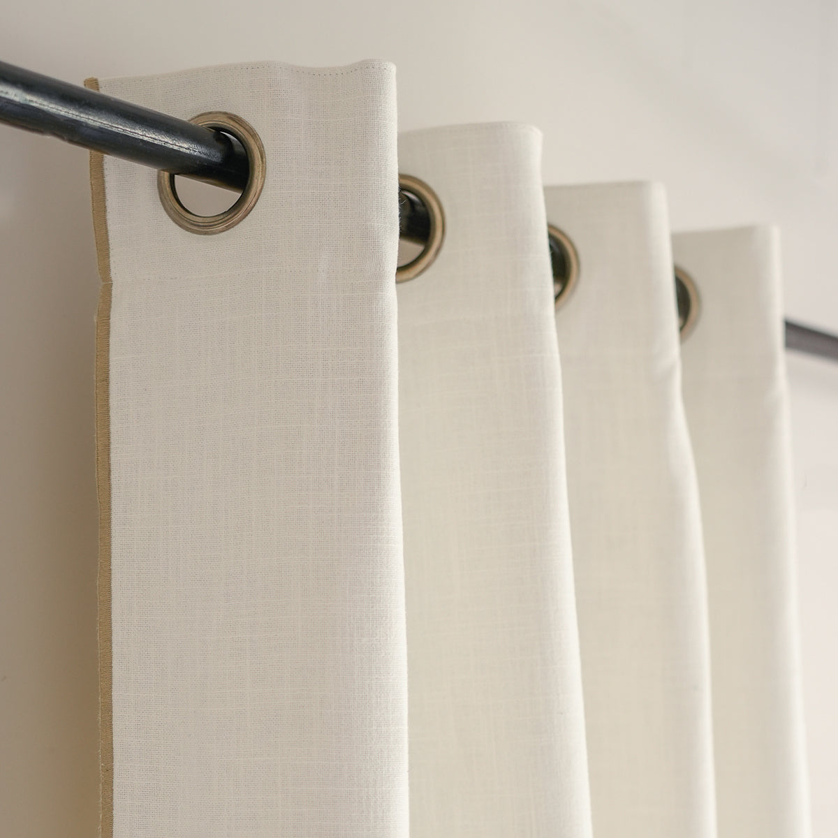 Eyelet curtain with cotton canvas 140x260 JULES