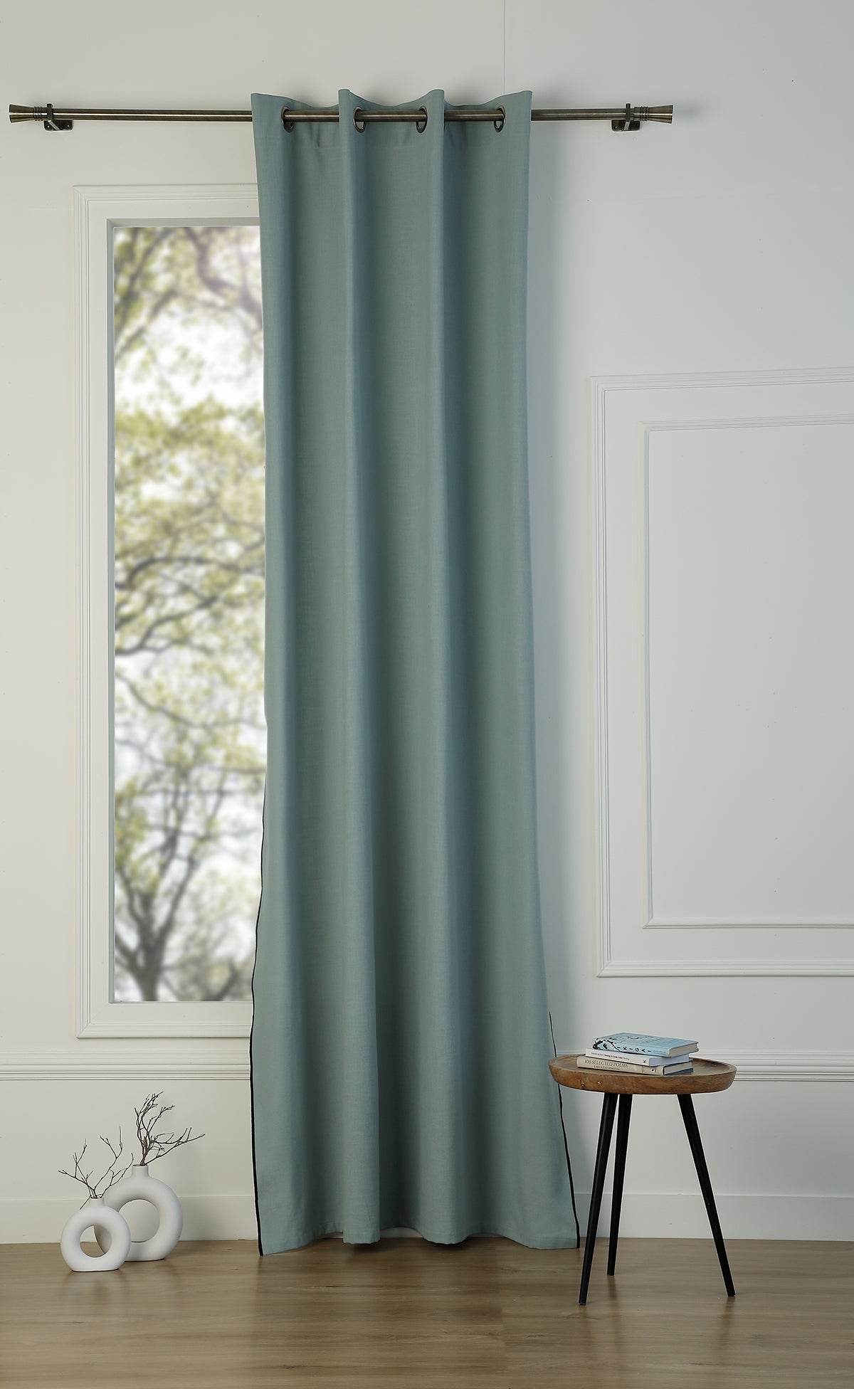 Eyelet curtain with cotton canvas 140x260 JULES