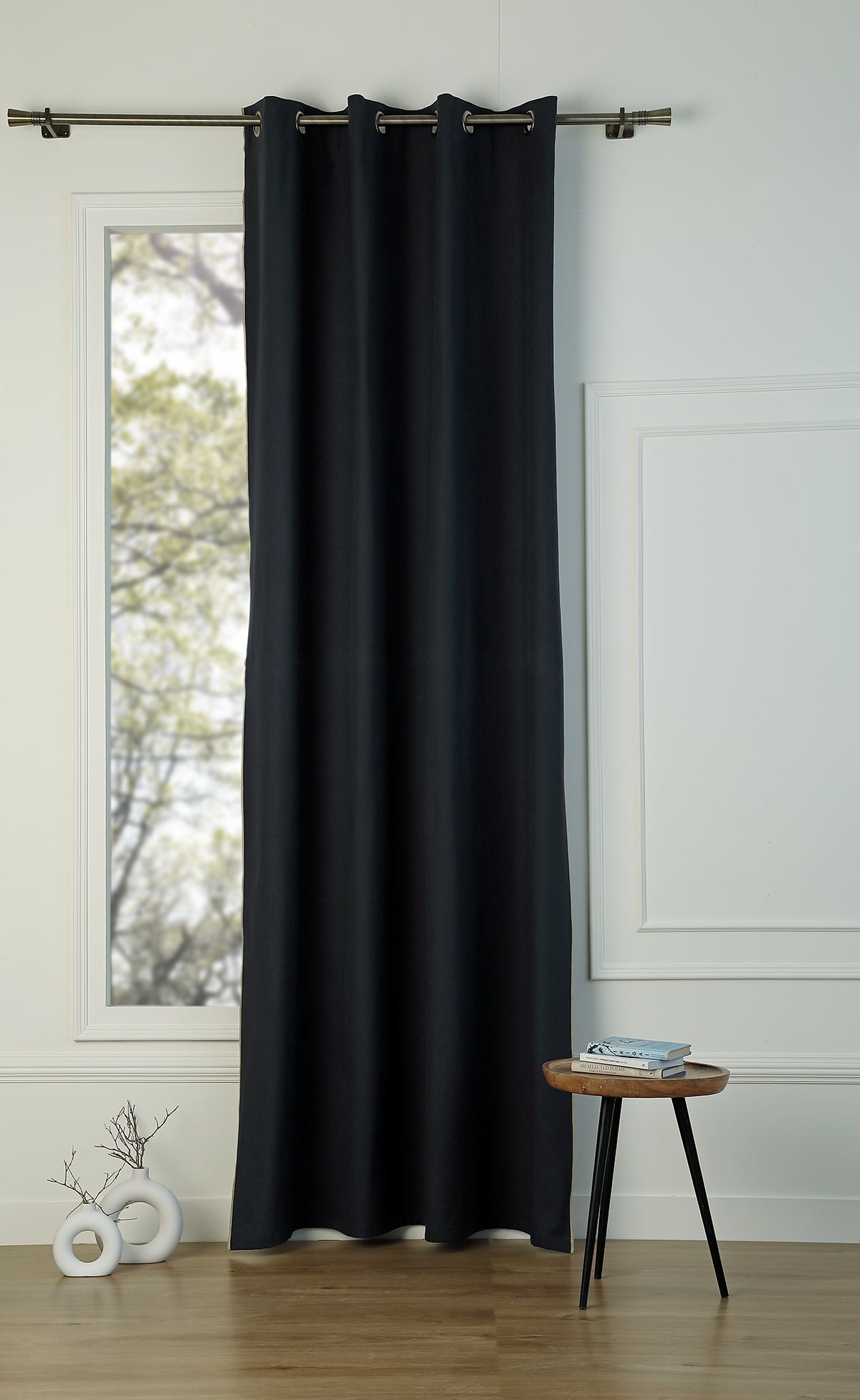Eyelet curtain with cotton canvas 140x260 JULES