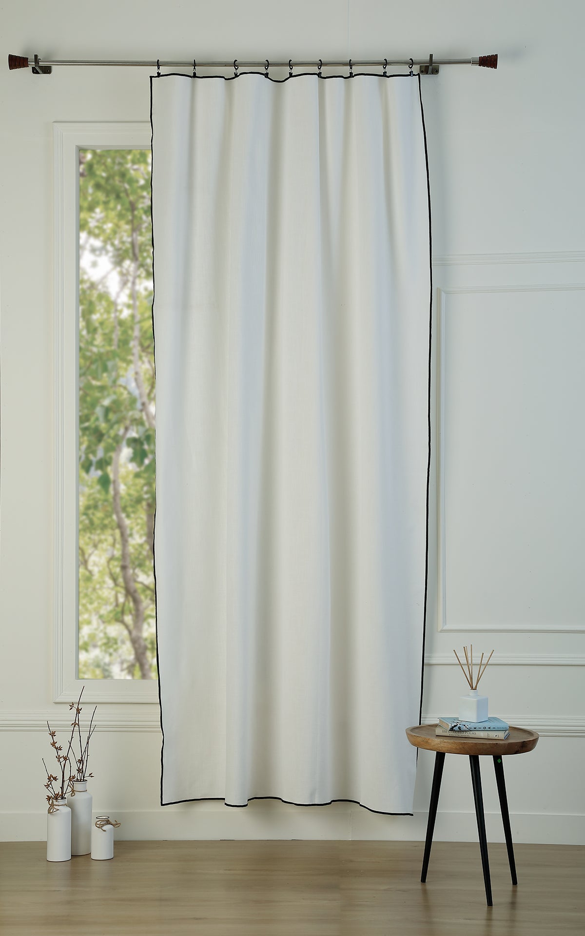 Curtain panel with cotton canvas 140x260 JULES