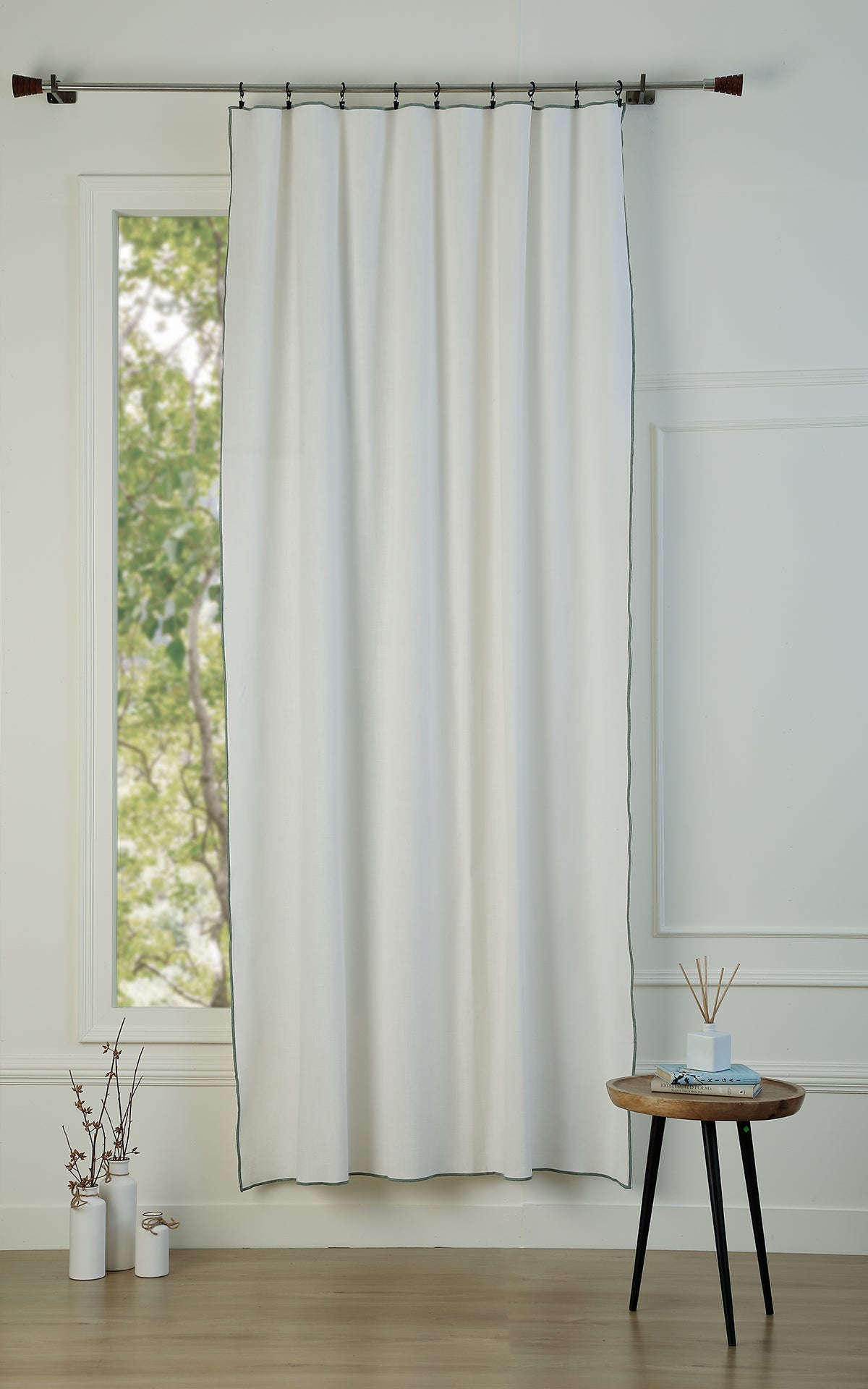 Curtain panel with cotton canvas 140x260 JULES