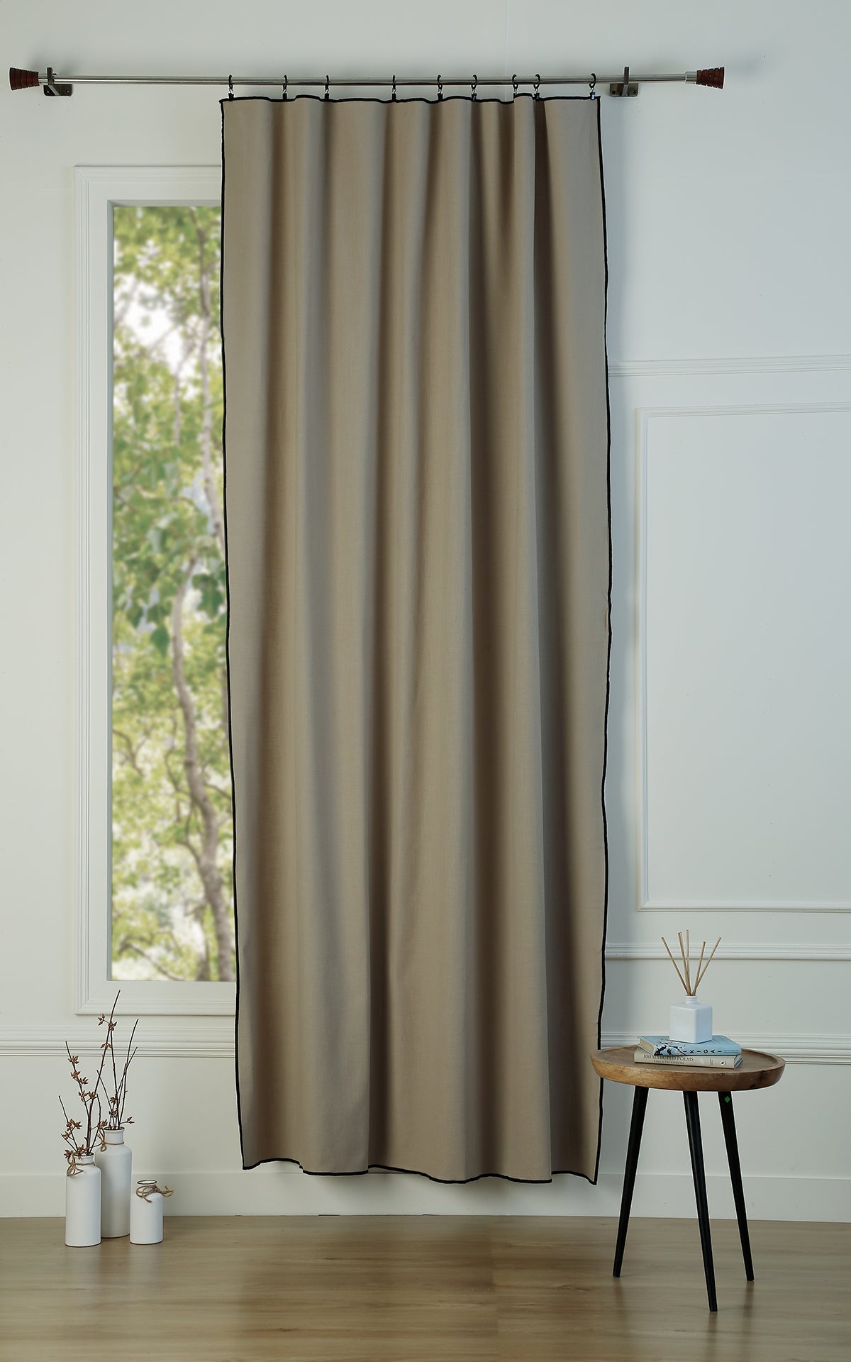 Curtain panel with cotton canvas 140x260 JULES