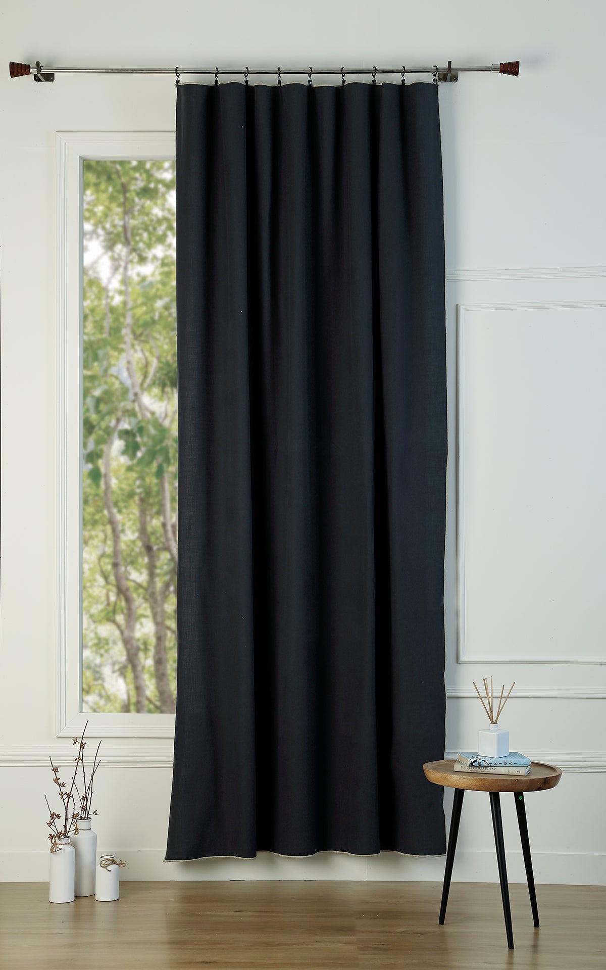 Curtain panel with cotton canvas 140x260 JULES