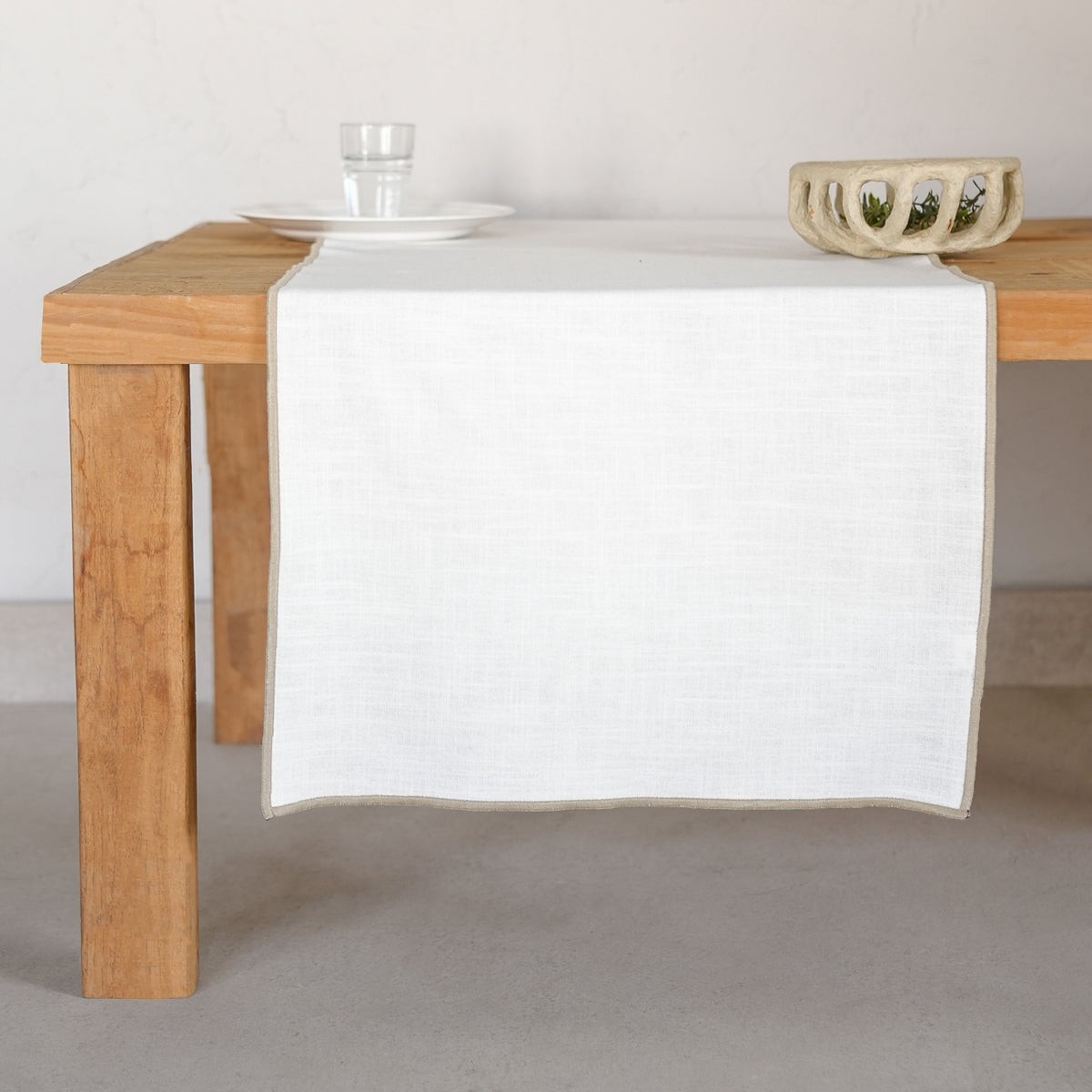 Chemin de table toile de coton 50x150 JULES