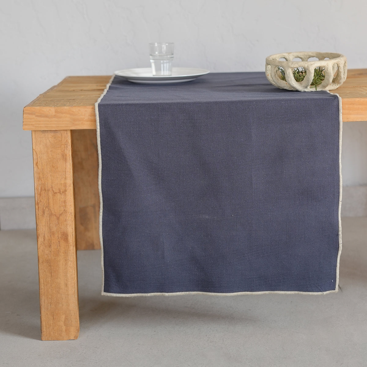 Chemin de table toile de coton 50x150 JULES