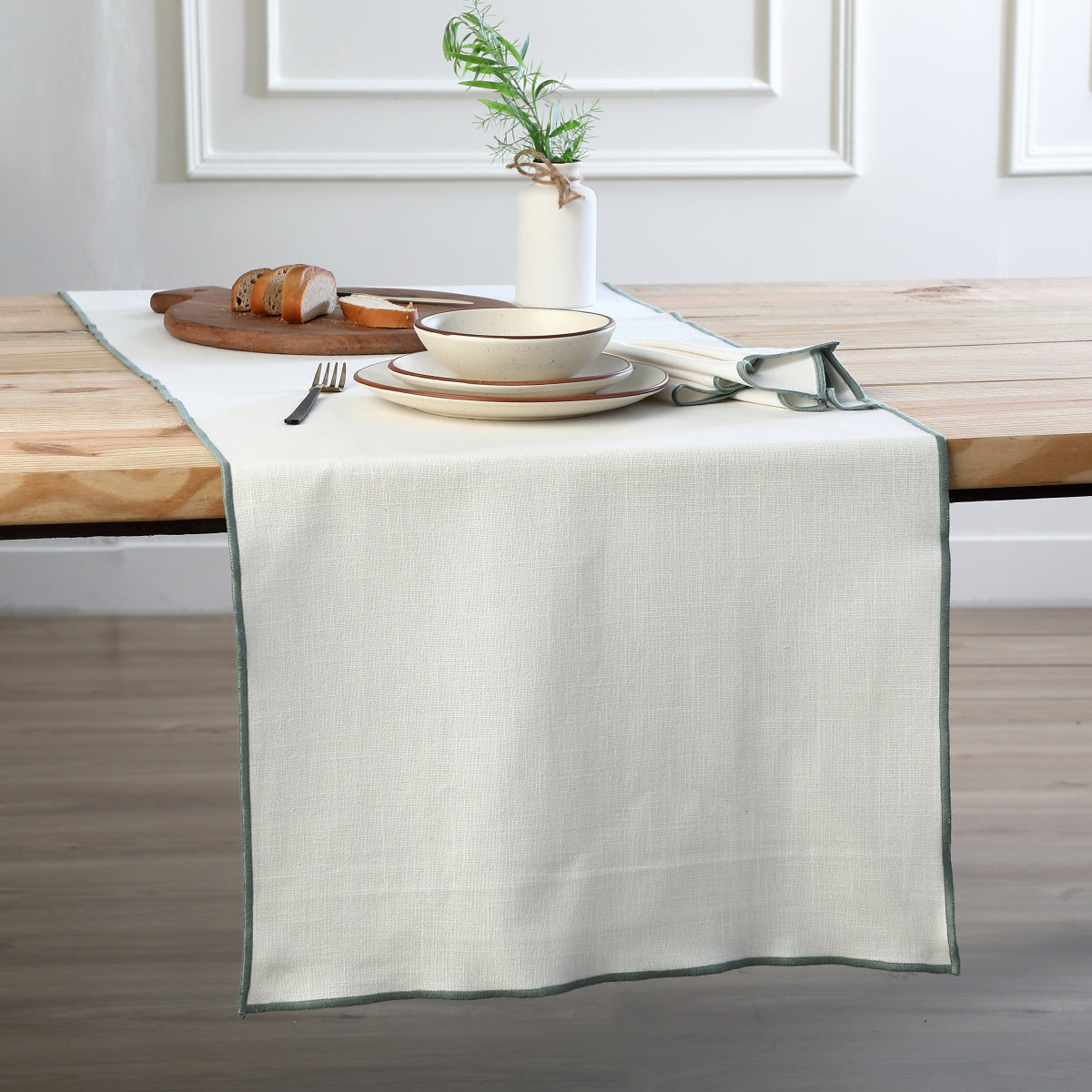 Set di 4 tovaglioli in tela di cotone 45x45 JULES