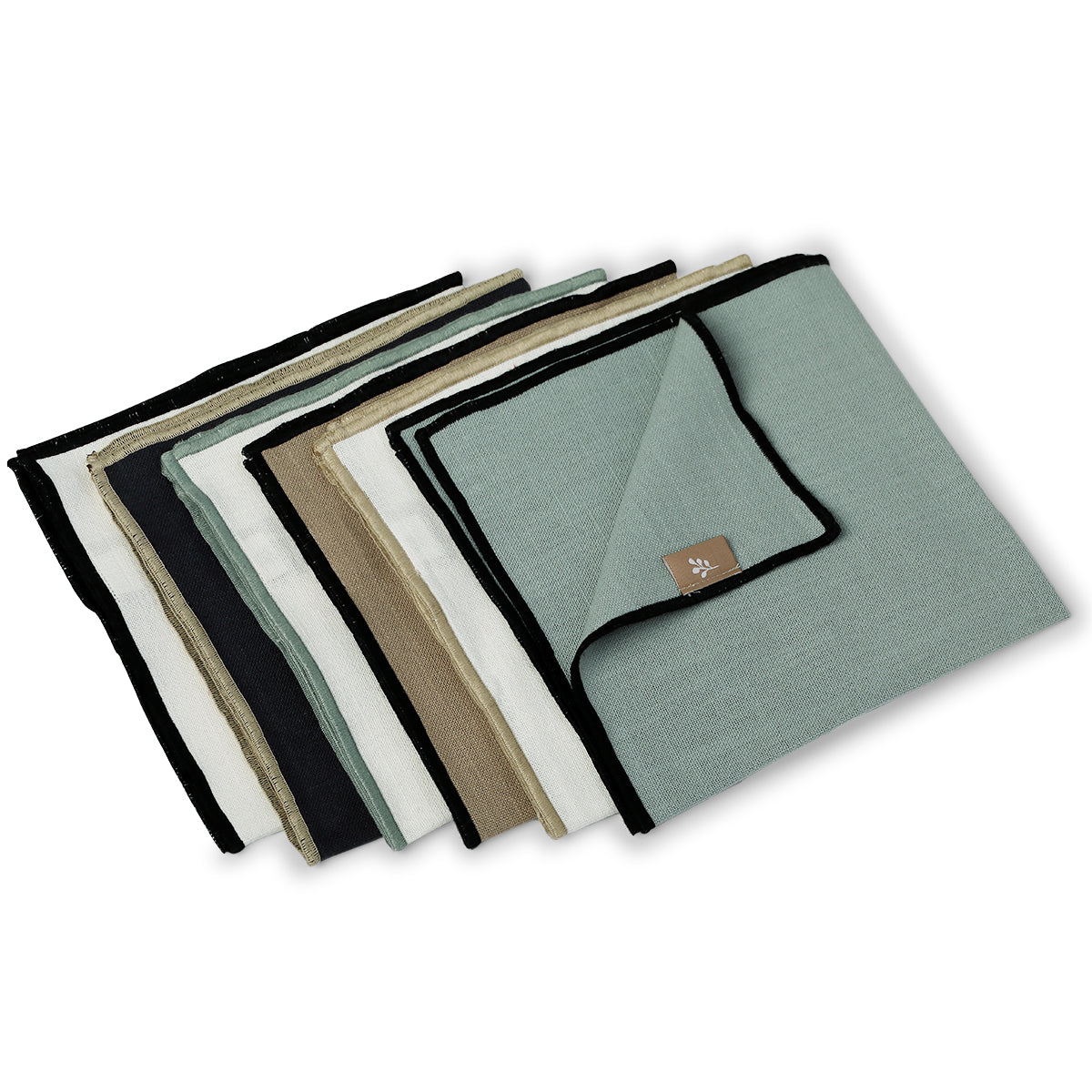 Set di 4 tovaglioli in tela di cotone 45x45 JULES