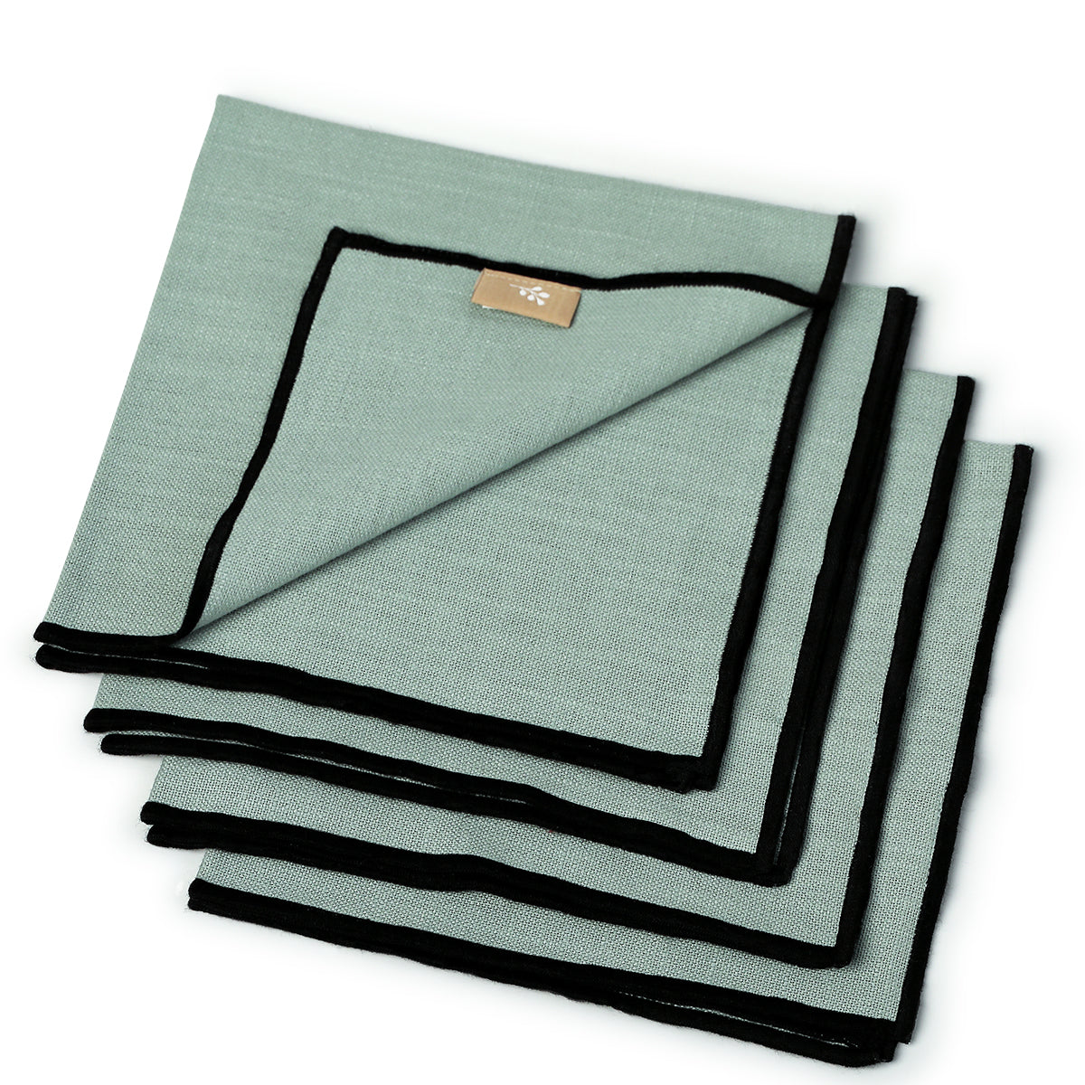 Set di 4 tovaglioli in tela di cotone 45x45 JULES