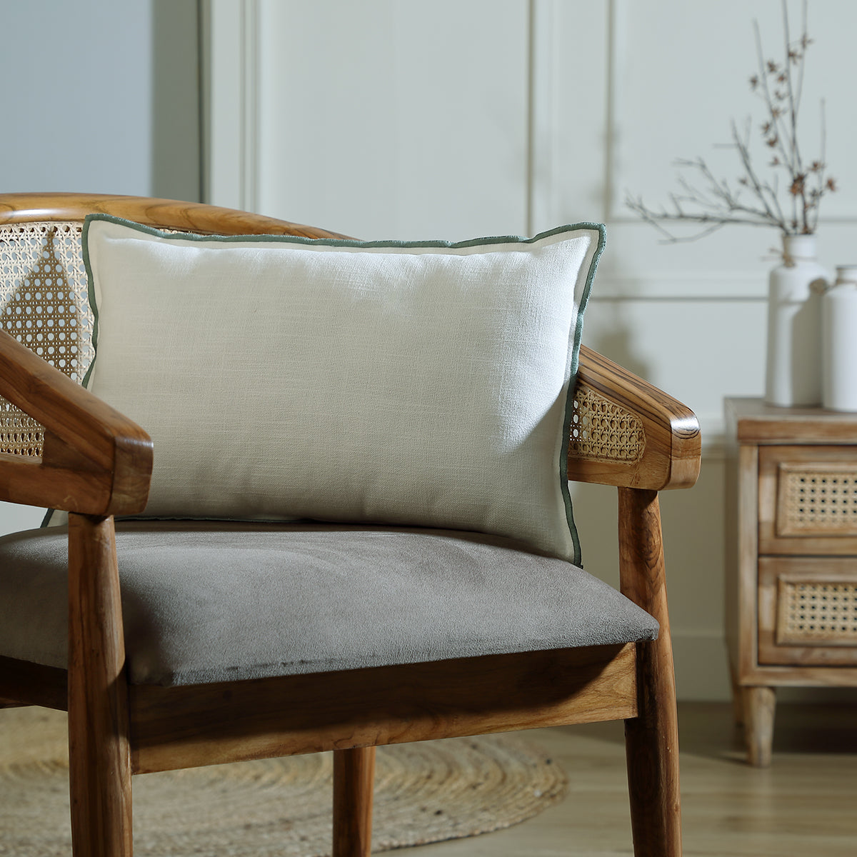 Cushion in cotton canvas 50x30 JULES
