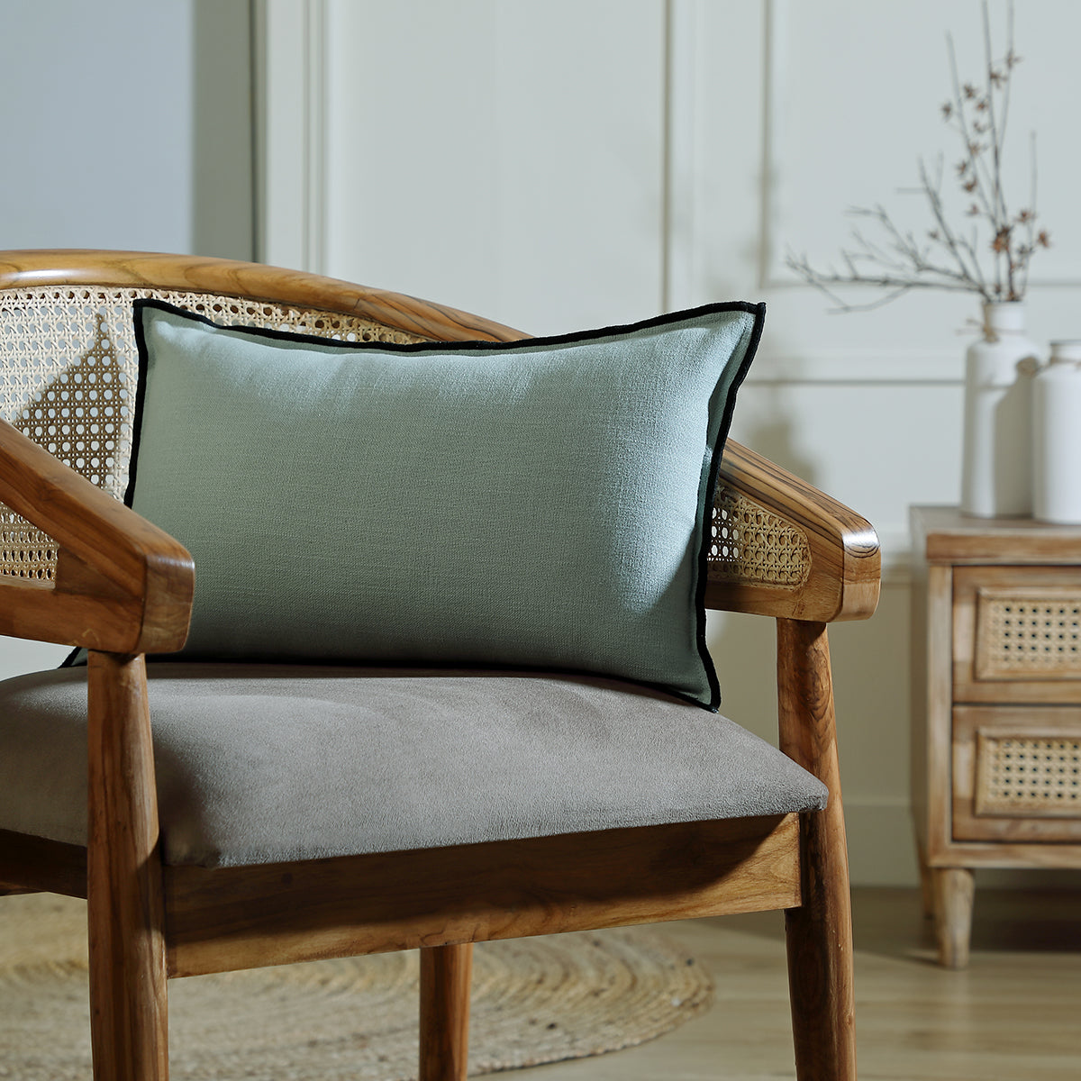 Cushion in cotton canvas 50x30 JULES