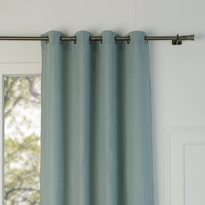 Eyelet curtain in washed linen 140x260 PAUL