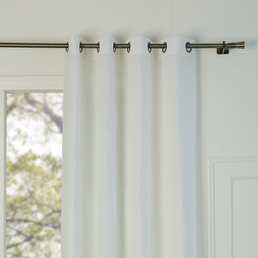 Washed linen eyelet curtain 140x290 PAUL